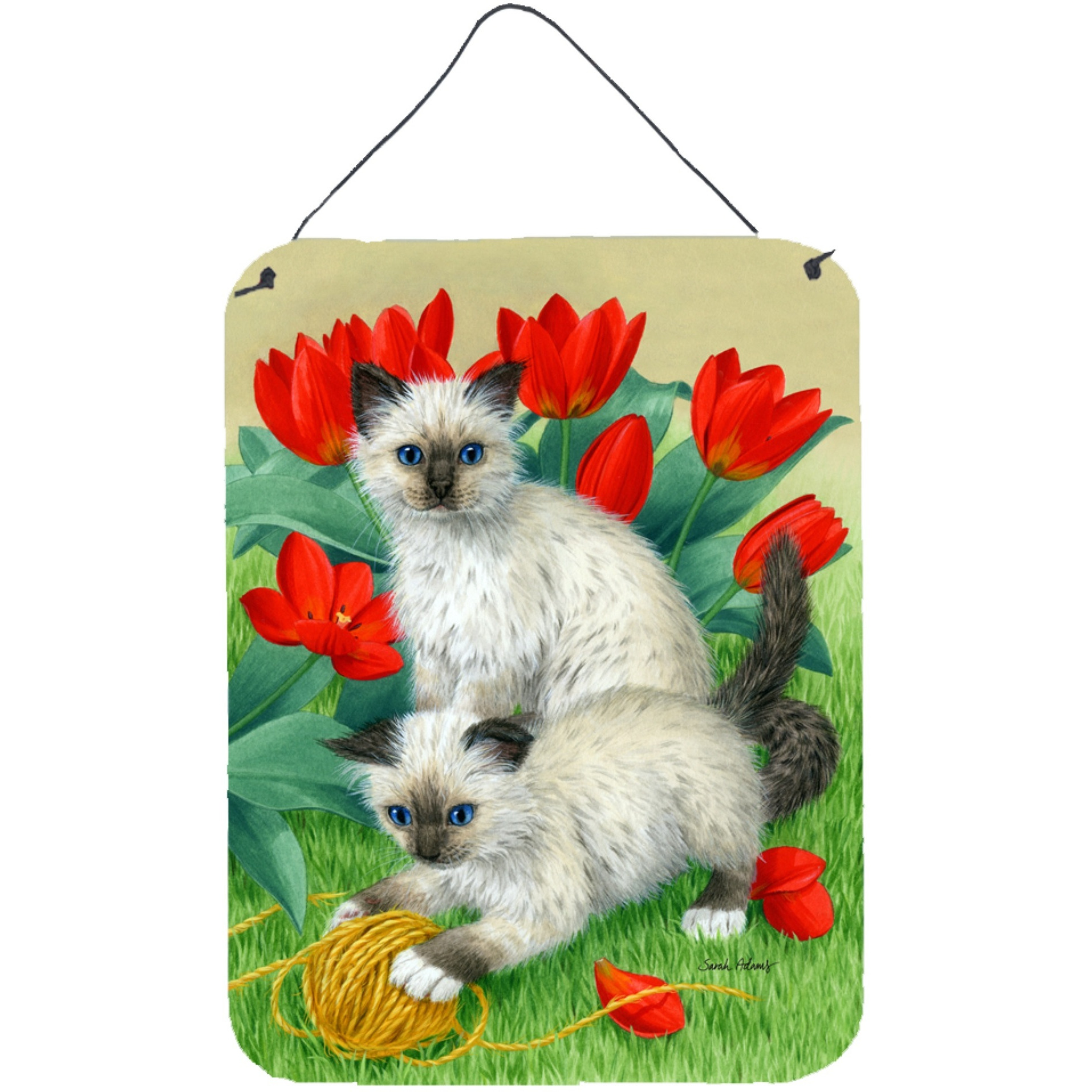 &quotCaroline's Treasures Birman Kittens Wall or Door Hanging Prints ASA2125DS1216, 16HX12W, Multicolor"