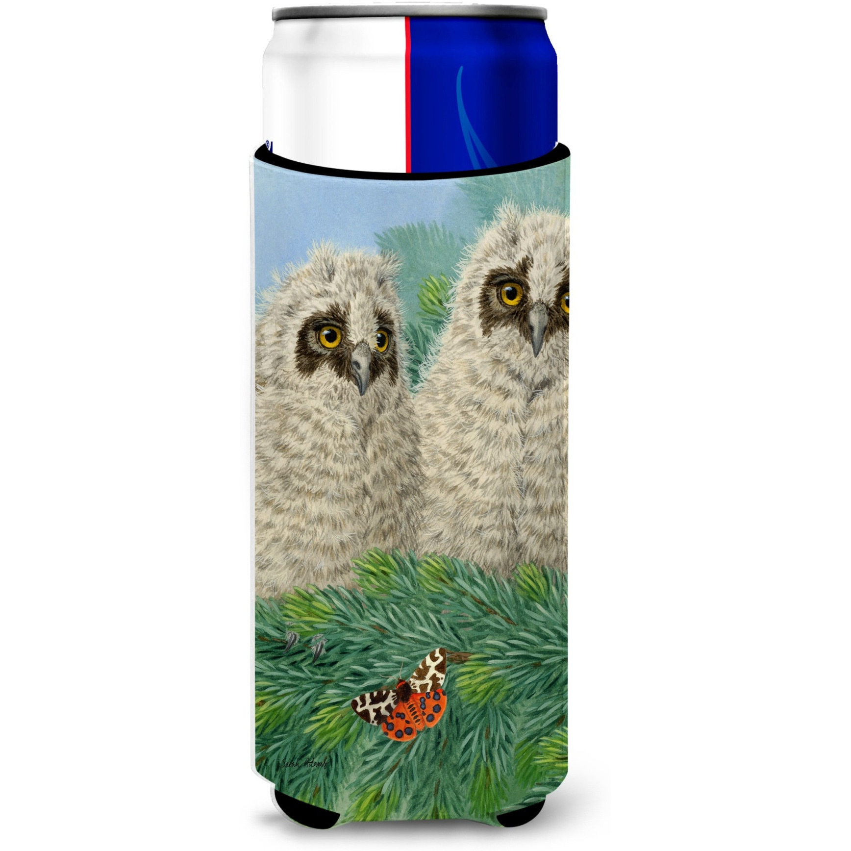 &quotCaroline's Treasures Owlets Michelob Ultra Koozies for Slim Cans, Multicolor"