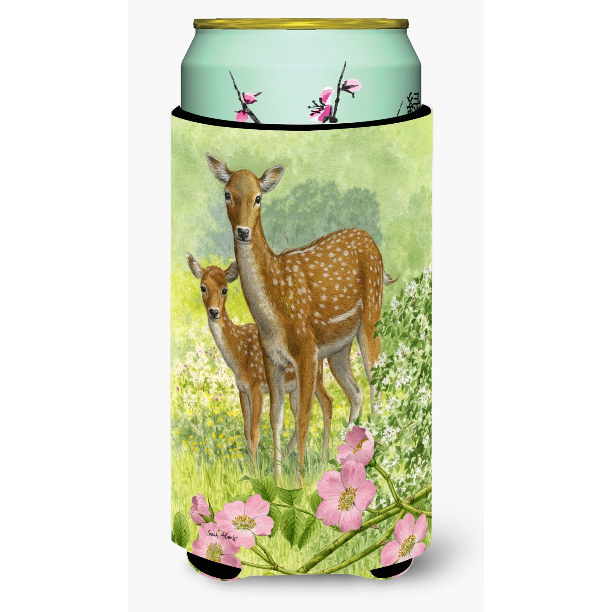 &quotCaroline's Treasures Fallow Deer and Calf Tall Boy Koozie Hugger, Multicolor"