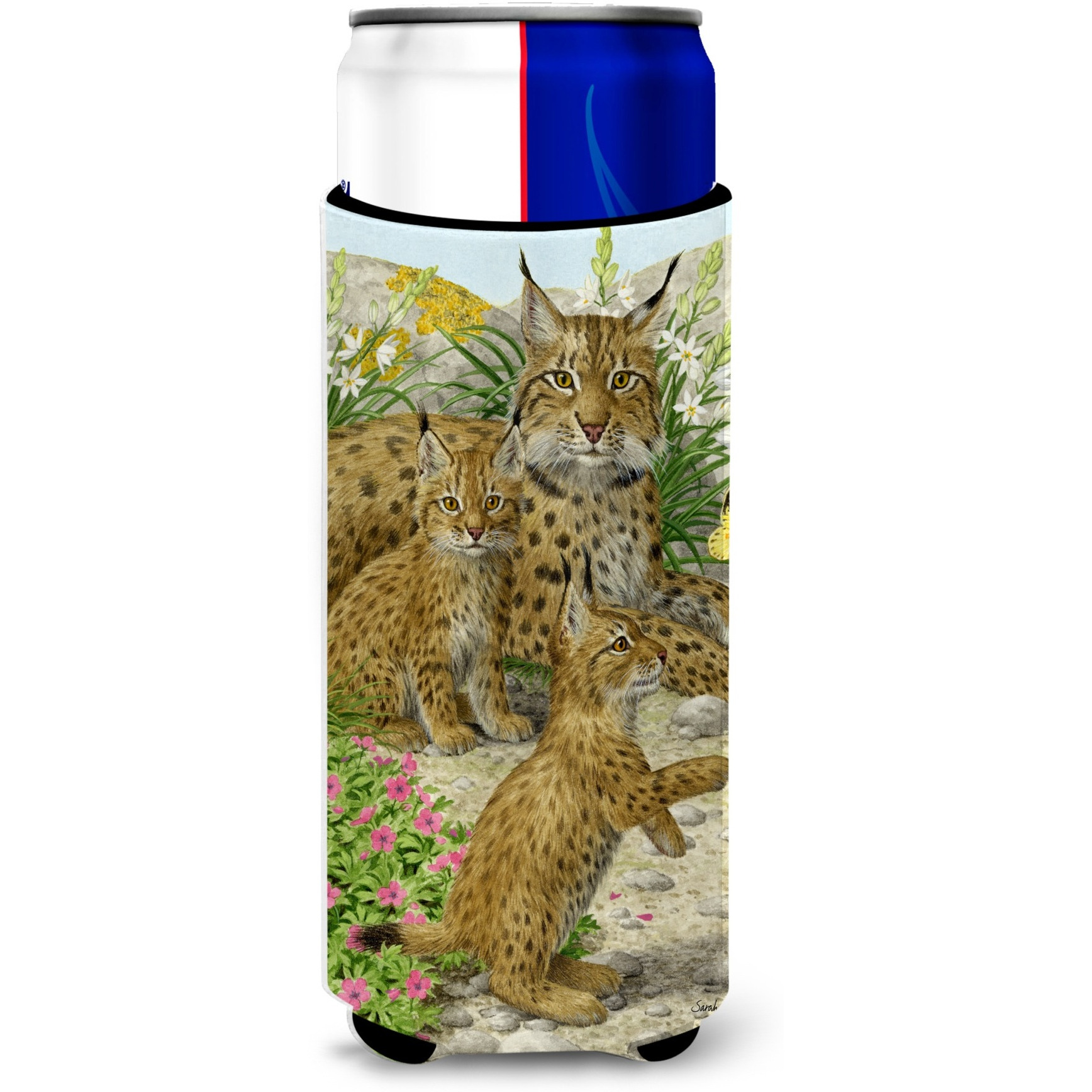 &quotCaroline's Treasures Lynx and Cubs Michelob Ultra Koozies for Slim Cans, Multicolor"
