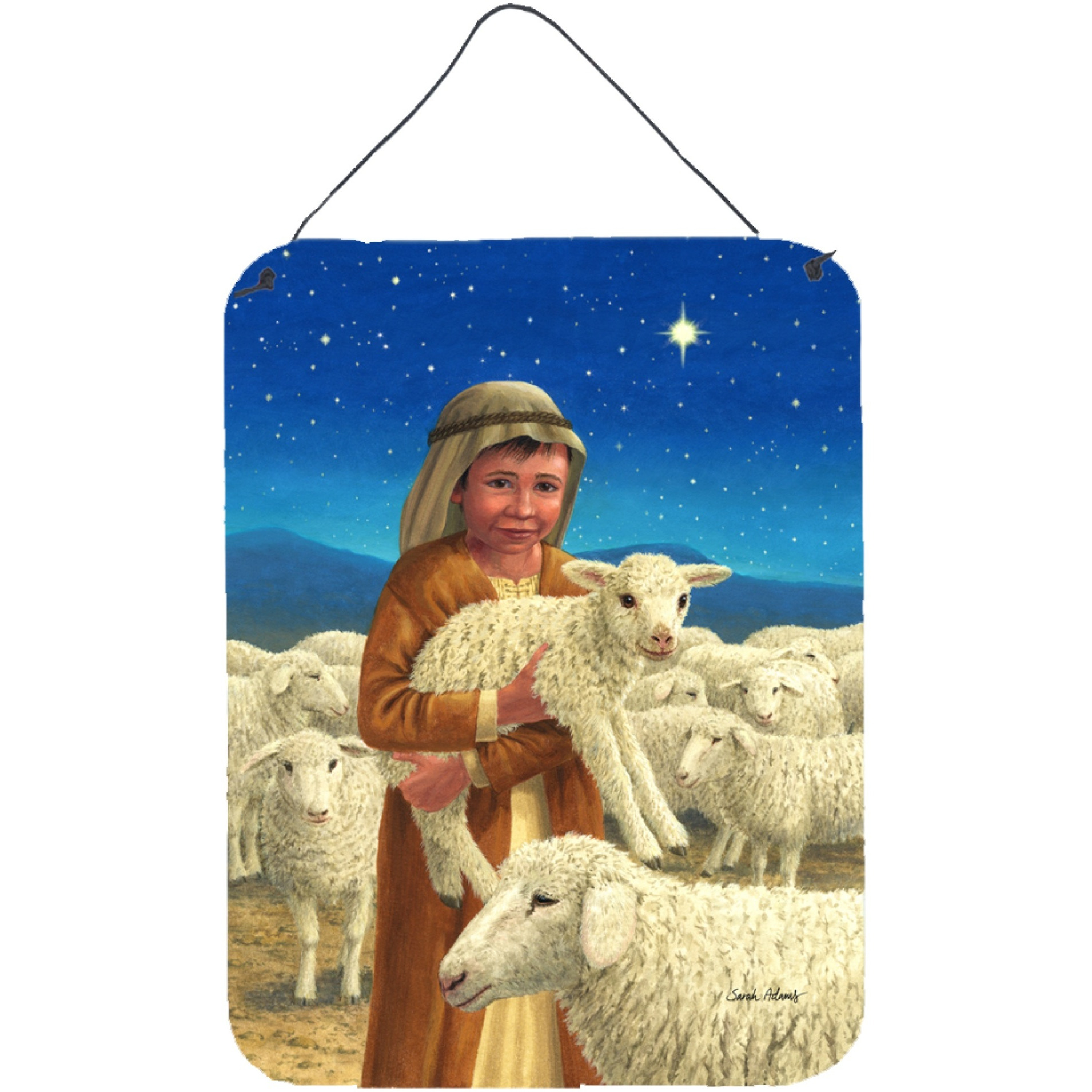 &quotCaroline's Treasures Shepherd and his sheep Wall or Door Hanging Prints ASA2141DS1216, 16HX12W, Multicolor"