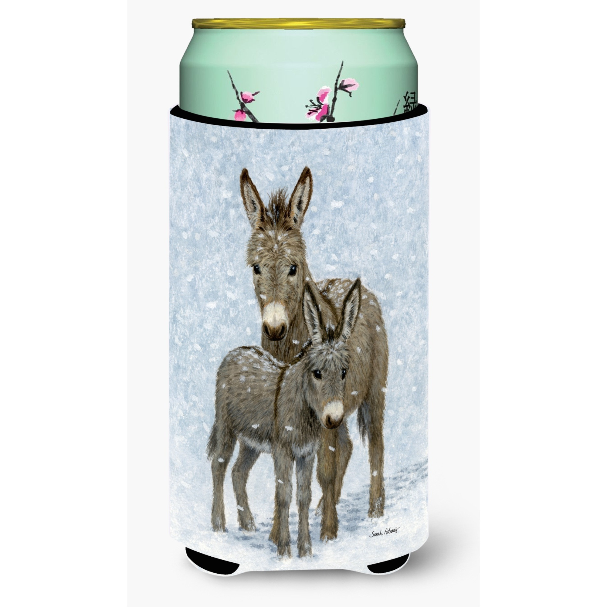 &quotCaroline's Treasures Donkeys Tall Boy Koozie Hugger, Multicolor&quot