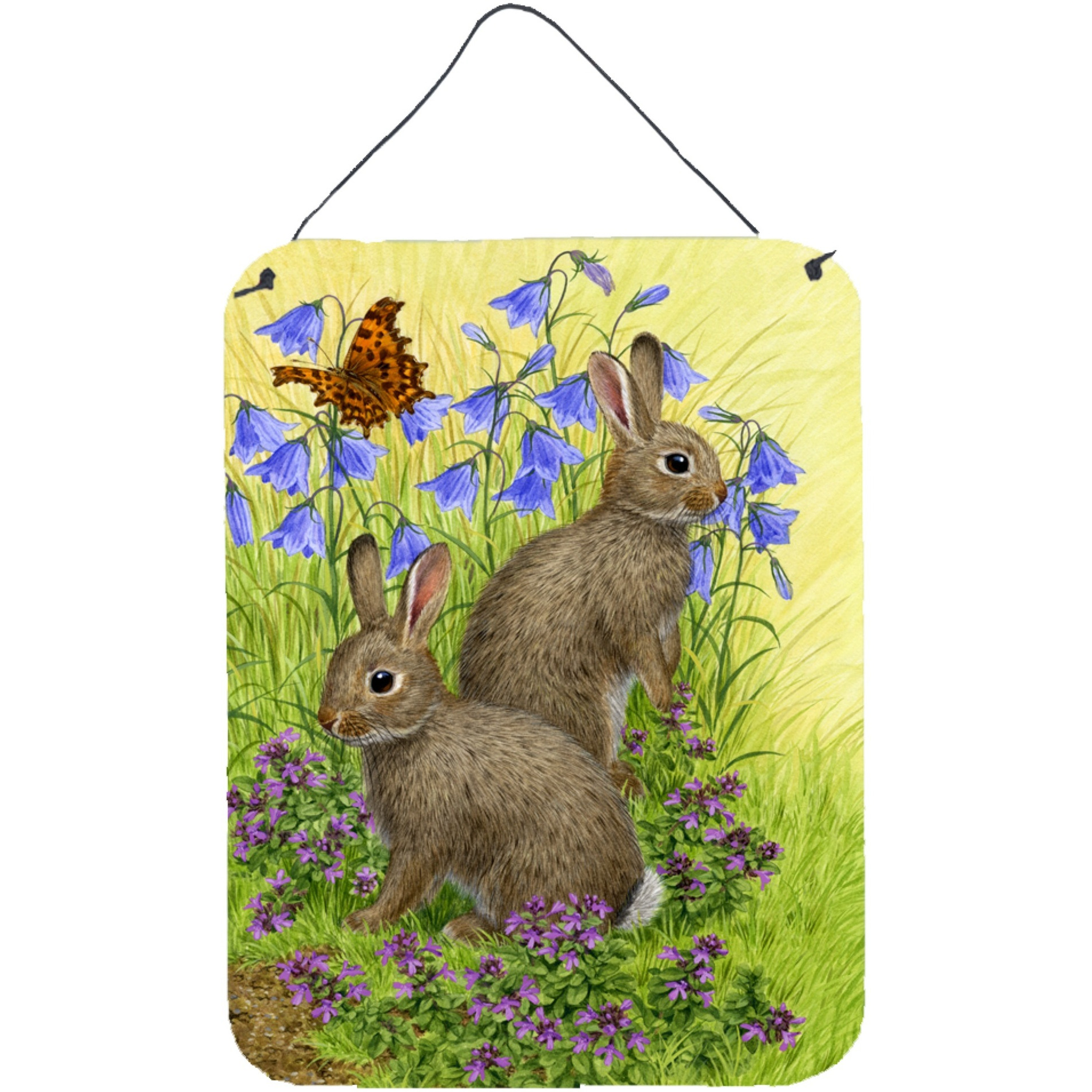 &quotCaroline's Treasures Rabbits Wall or Door Hanging Prints ASA2152DS1216, 16HX12W, Multicolor"