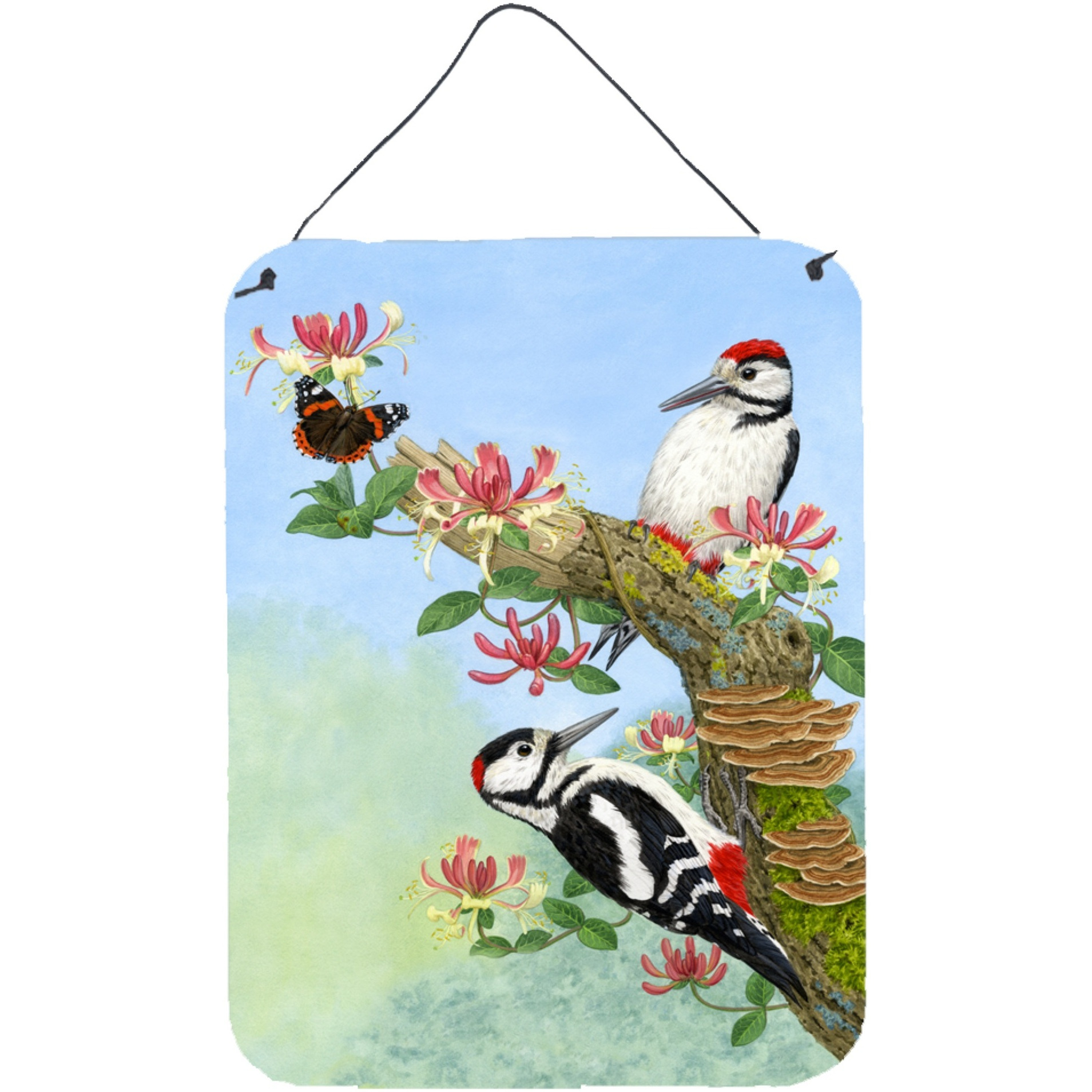 &quotCaroline's Treasures Woodpeckers Wall or Door Hanging Prints ASA2153DS1216, 16HX12W, Multicolor"