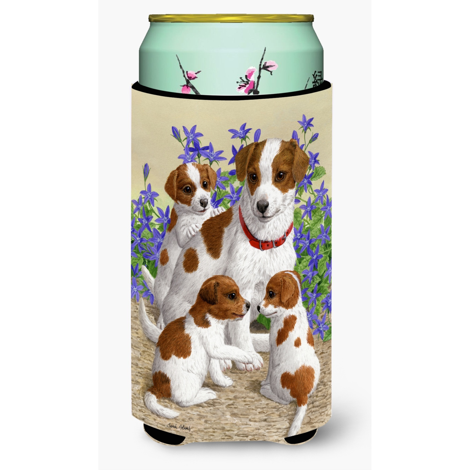 &quotCaroline's Treasures Jack Russell Terriers Tall Boy Koozie Hugger, Multicolor"