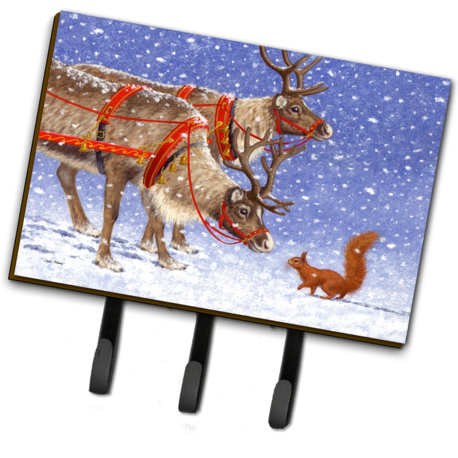 &quotCaroline's Treasures ASA2173TH68 Reindeer & Squirrel Leash or Key Holder, Large, Multicolor"