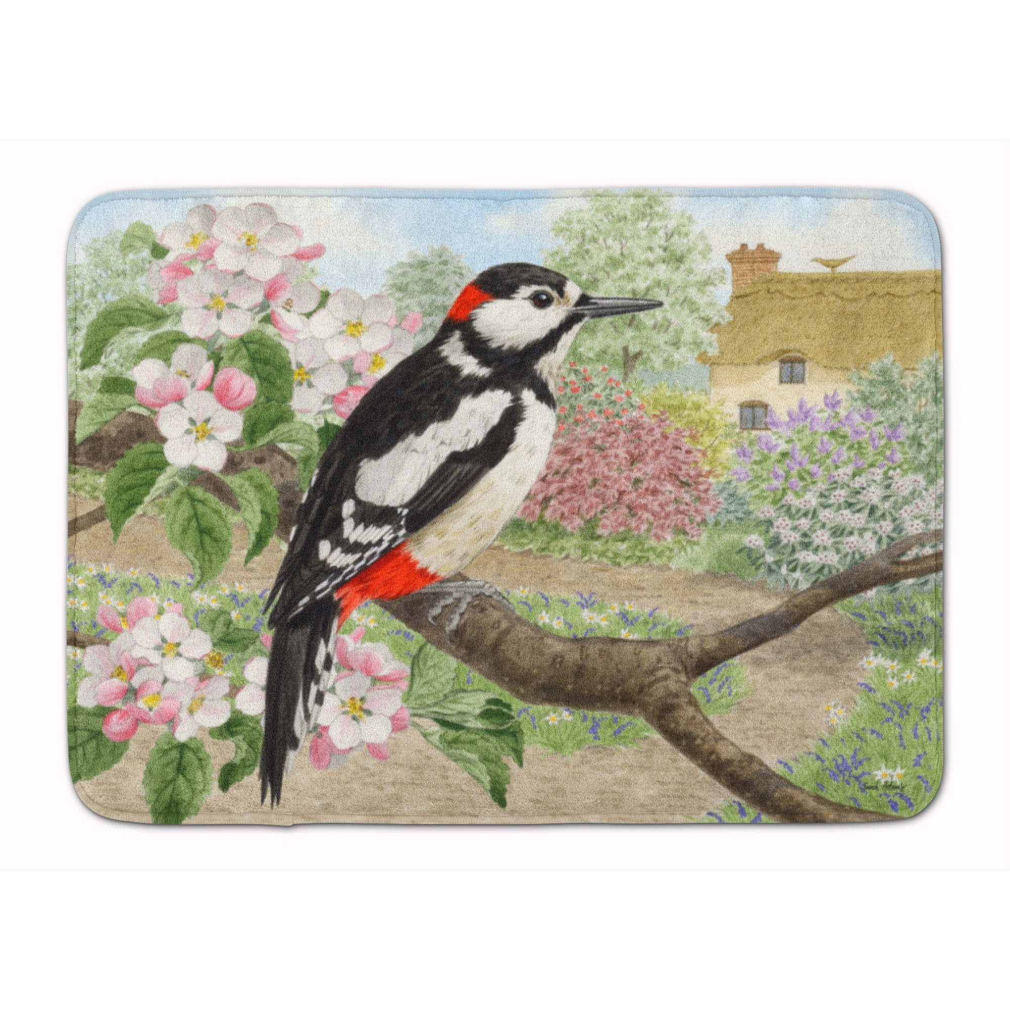 &quotCaroline's Treasures Woodpecker Floor Mat, 19"" x 27"", Multicolor"