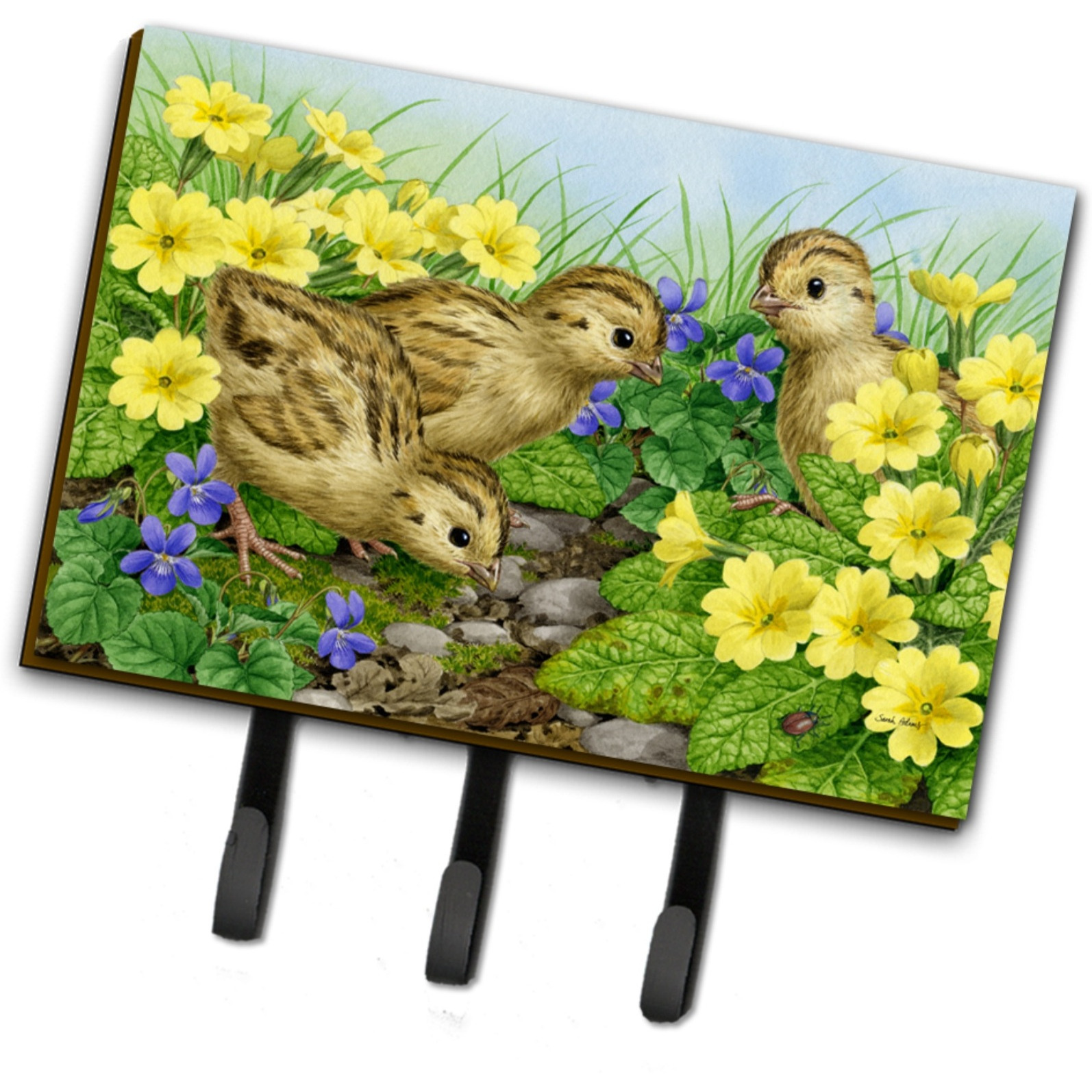 &quotCaroline's Treasures ASA2177TH68 Pheasant Chicks Leash or Key Holder, Large, Multicolor"