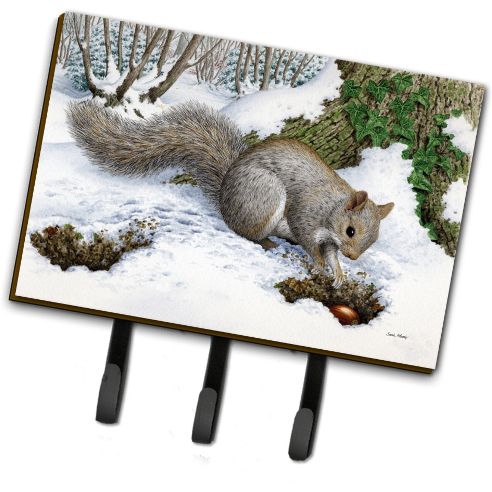 &quotCaroline's Treasures ASA2180TH68 Grey Squirrel Leash or Key Holder, Large, Multicolor"