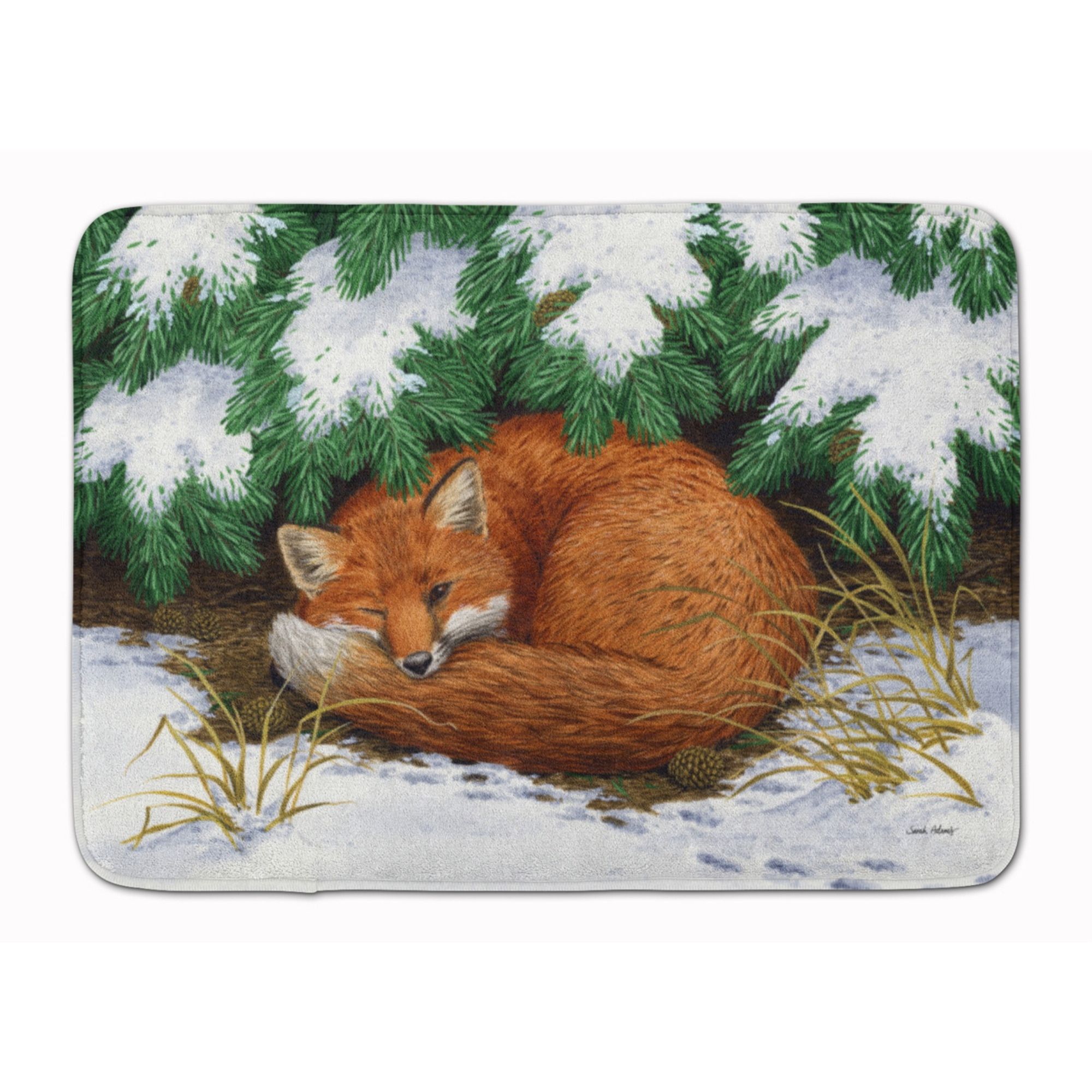 &quotCaroline's Treasures Naptime Fox Floor Mat, 19"" x 27"", Multicolor"