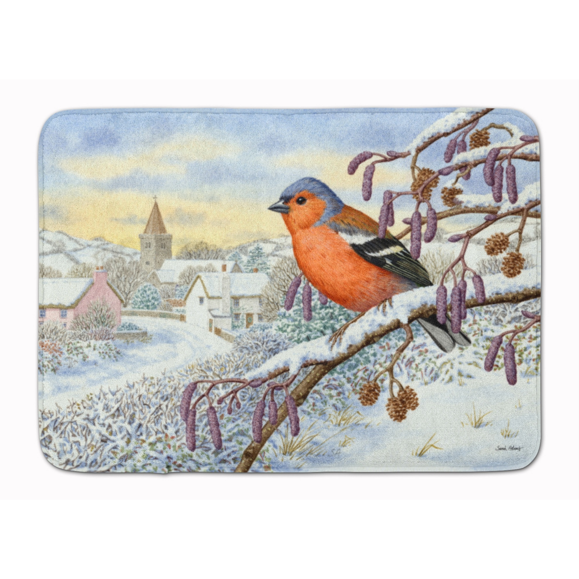&quotCaroline's Treasures Bull Finch Floor Mat, 19"" x 27"", Multicolor"