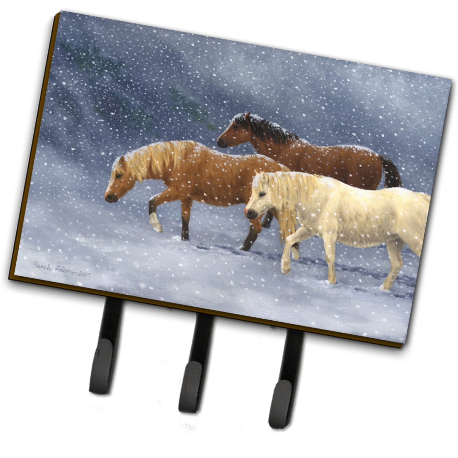 &quotCaroline's Treasures ASA2197TH68 Seeking Shelter Horses Leash or Key Holder, Large, Multicolor"