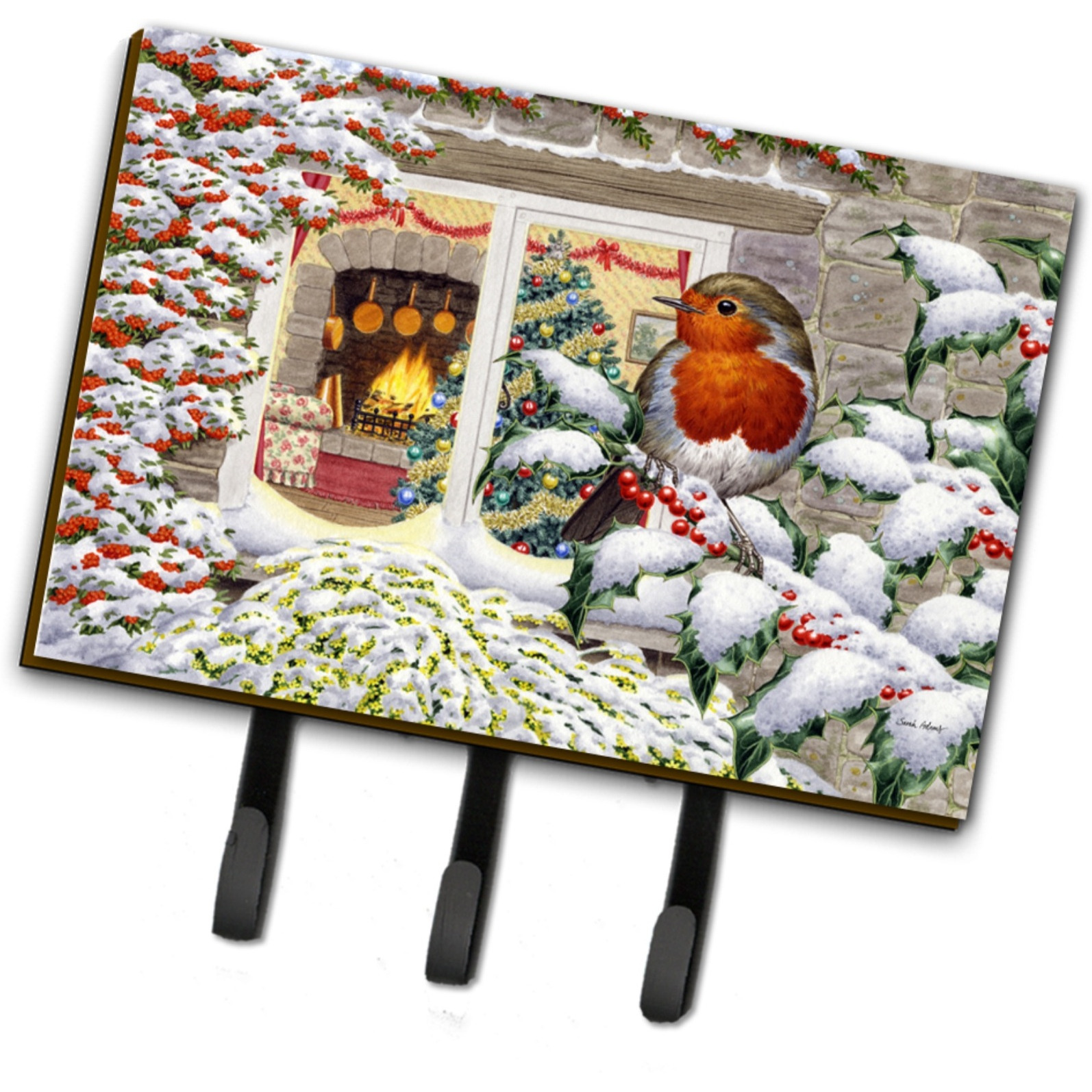 &quotCaroline's Treasures ASA2199TH68 European Robin Leash or Key Holder, Large, Multicolor"