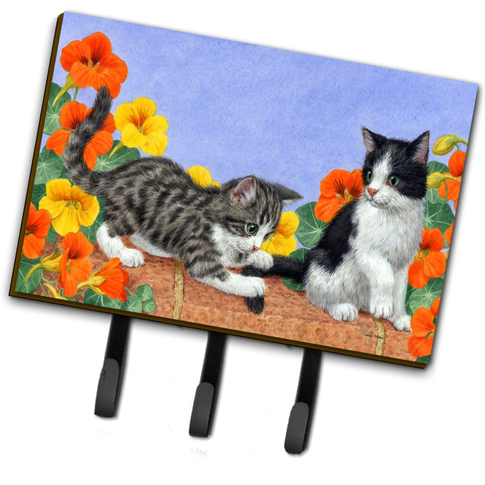 &quotCaroline's Treasures ASA2201TH68 Kittens on Wall Leash or Key Holder, Large, Multicolor"