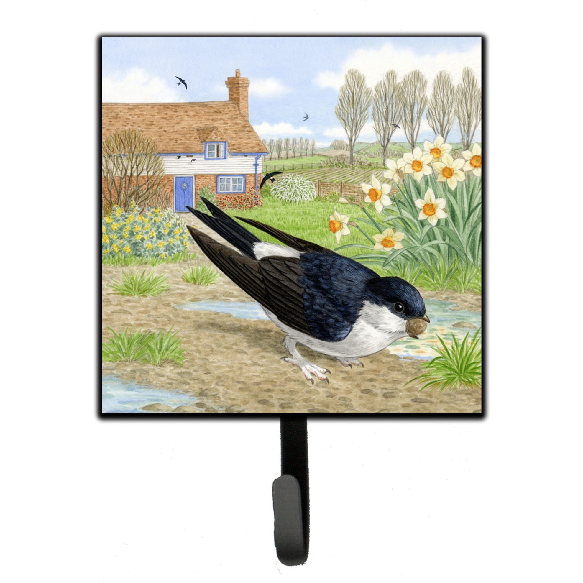 &quotCaroline's Treasures House Martin by Sarah Adams Leash or Key Holder ASAD0682SH4, Small, Multicolor"