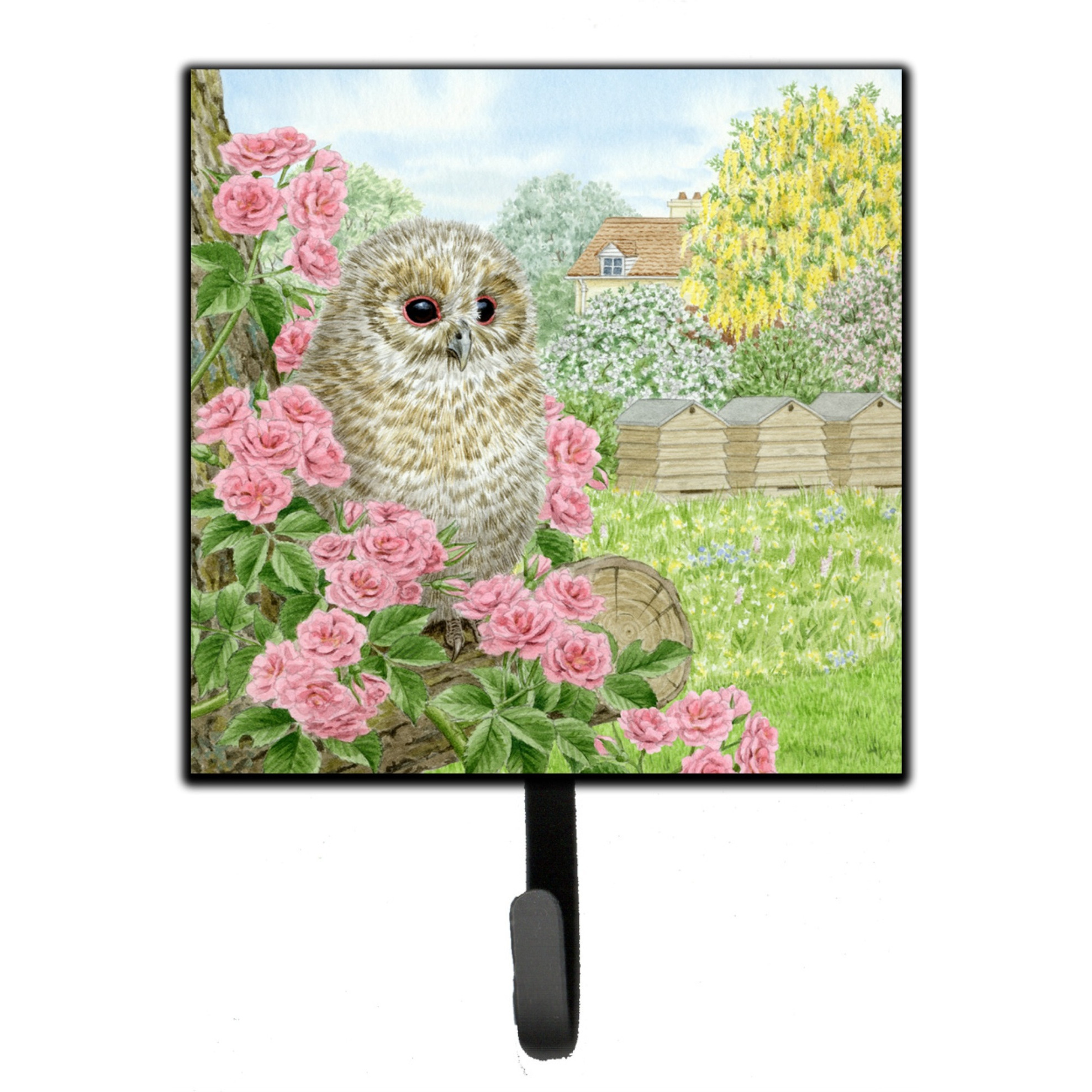 &quotCaroline's Treasures Tawny Owlet by Sarah Adams Leash or Key Holder ASAD0697SH4, Small, Multicolor"