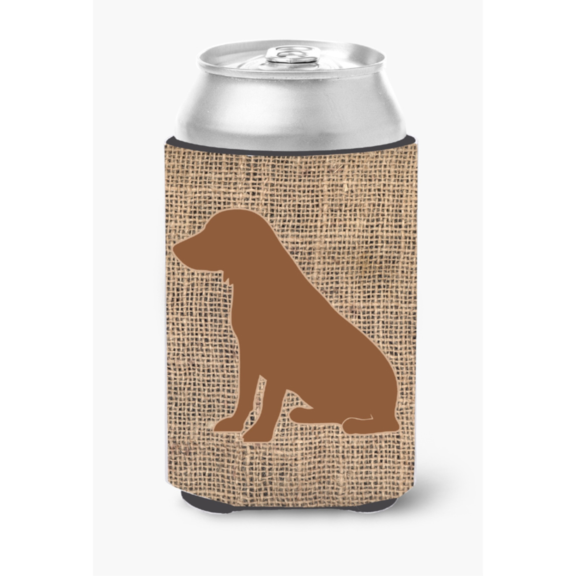 Boykin Spaniel Burlap and Brown Can or Bottle Beverage Insulator Hugger