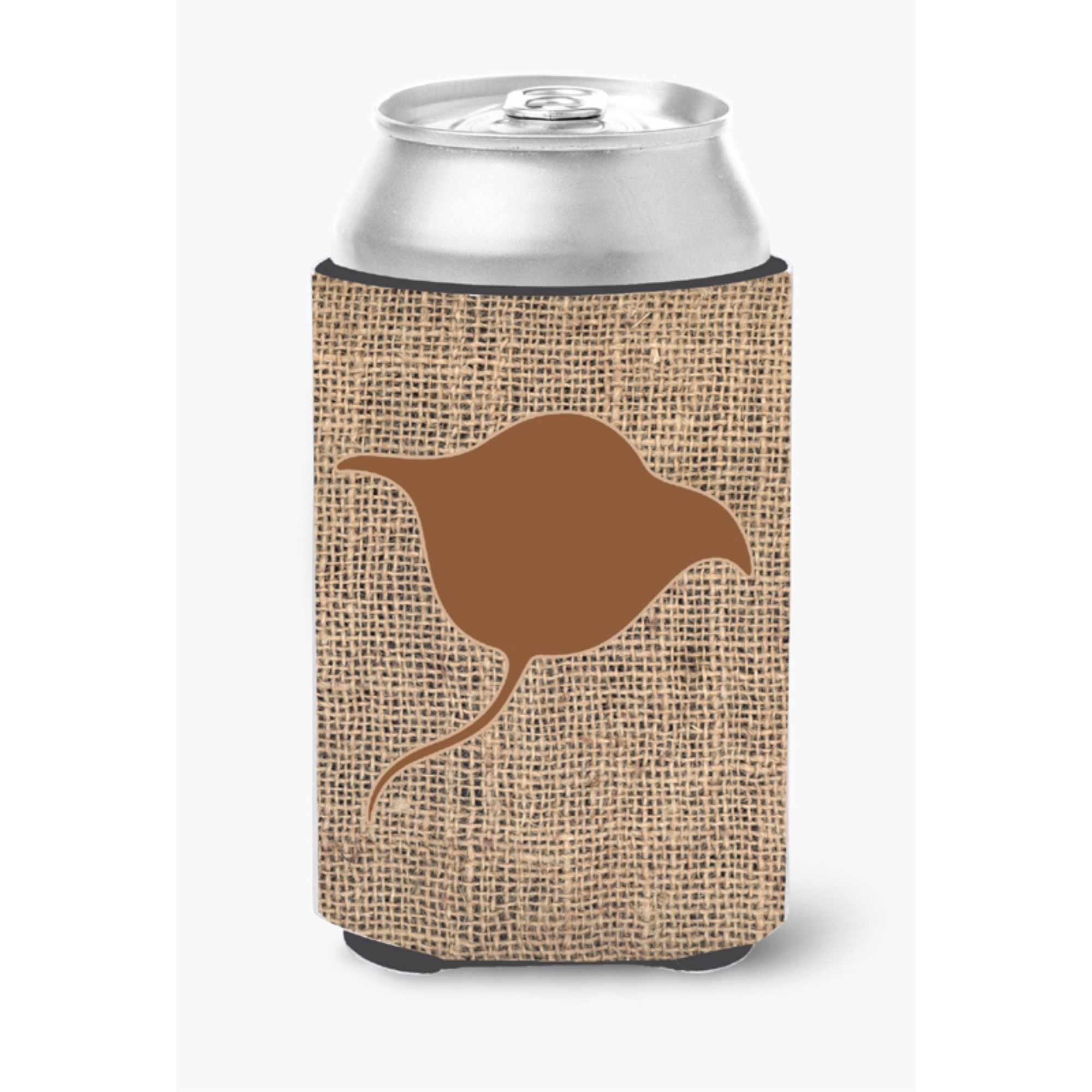 Stingray Burlap and Brown Can or Bottle Beverage Insulator Hugger