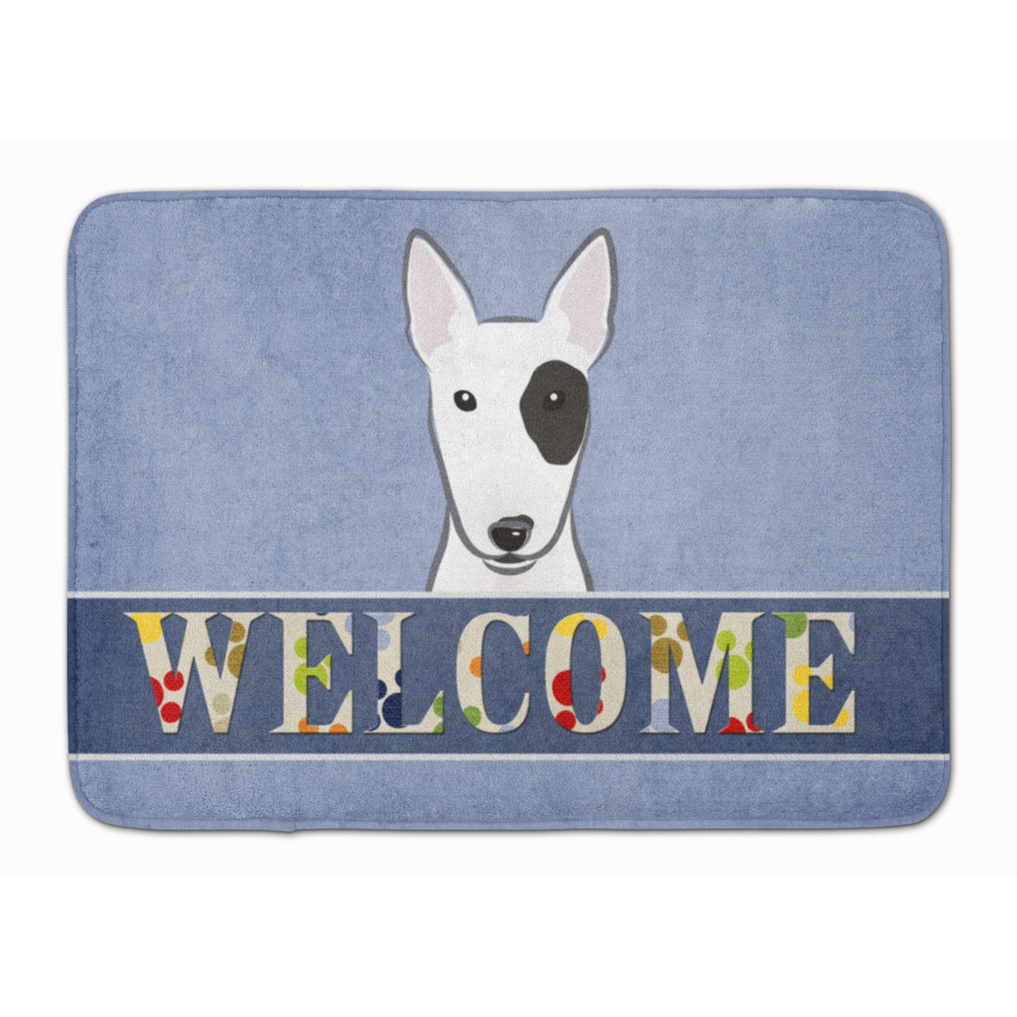 &quotCaroline's Treasures Bull Terrier Welcome Floor Mat, 19"" x 27"", Multicolor"