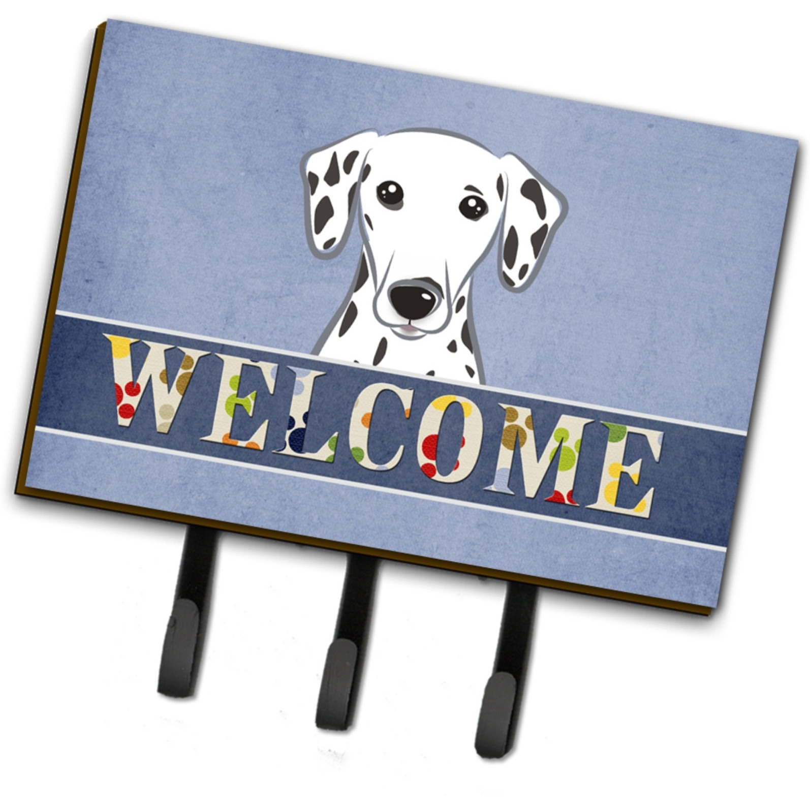 &quotCaroline's Treasures BB1396TH68 Dalmatian Welcome Leash or Key Holder, Large, Multicolor"