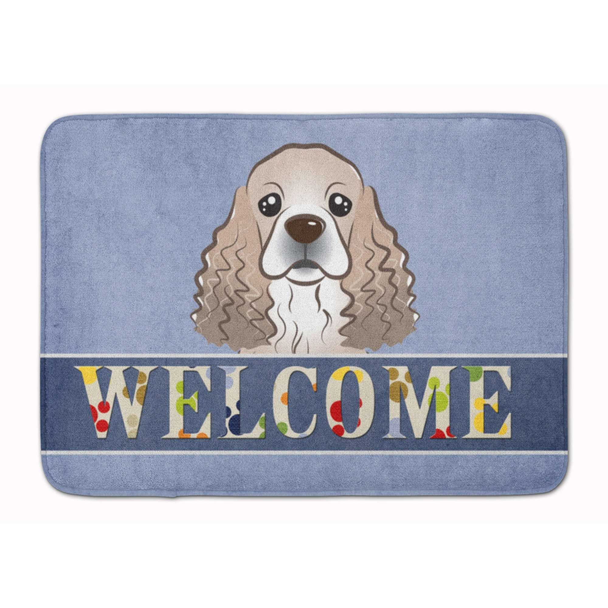 &quotCaroline's Treasures Cocker Spaniel Welcome Floor Mat, 19"" x 27"", Multicolor"