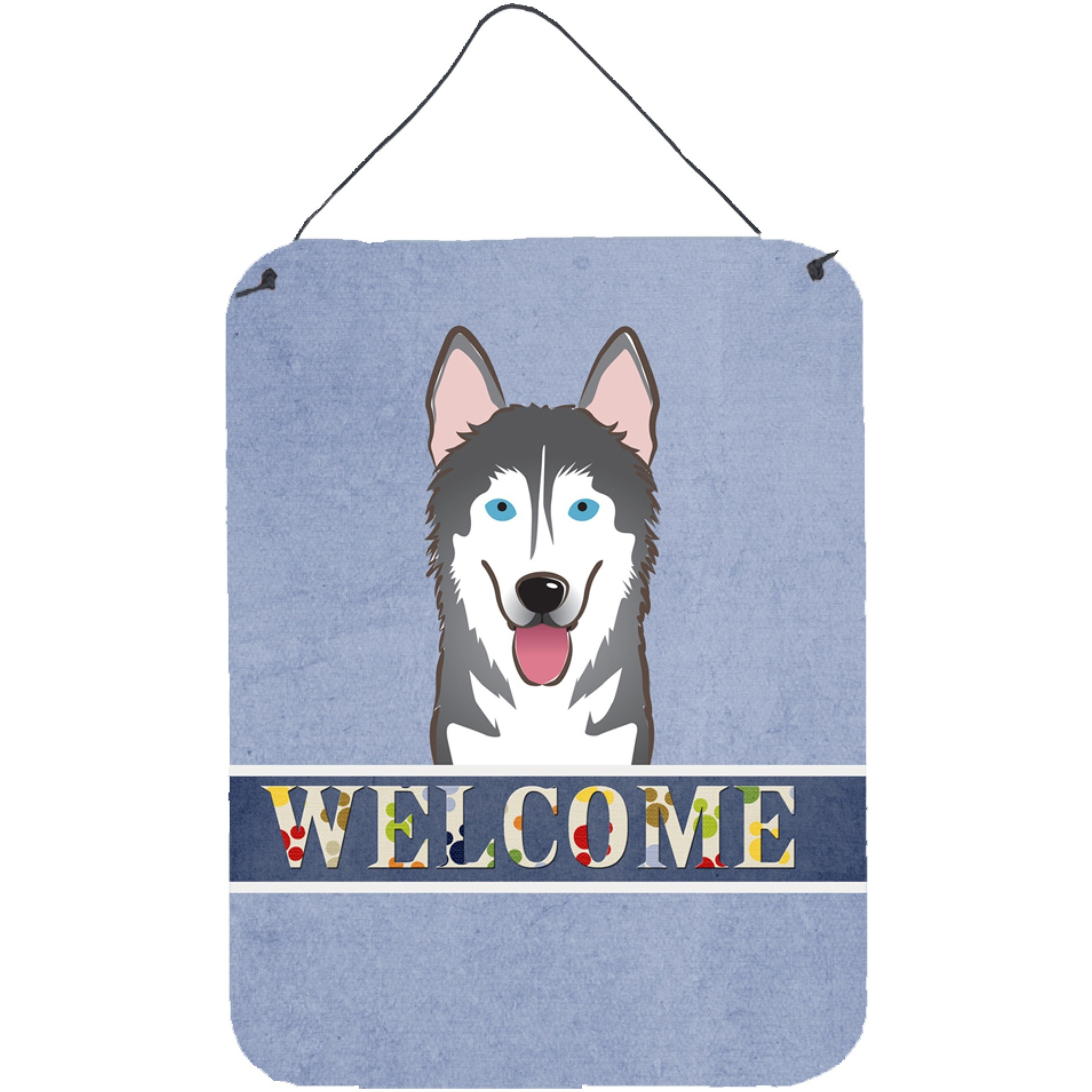 &quotCaroline's Treasures BB1404DS1216 Alaskan Malamute Welcome Wall or Door Hanging Prints, 16 x 12"", Multicolor"