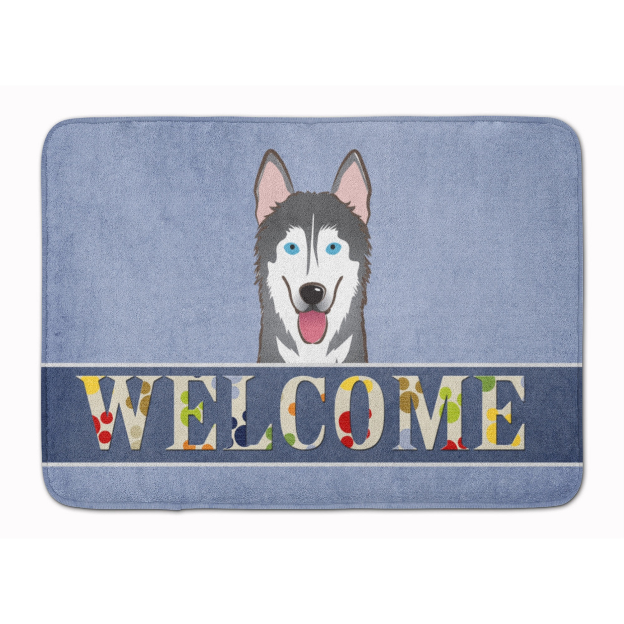 &quotCaroline's Treasures Alaskan Malamute Welcome Floor Mat, 19"" x 27"", Multicolor"