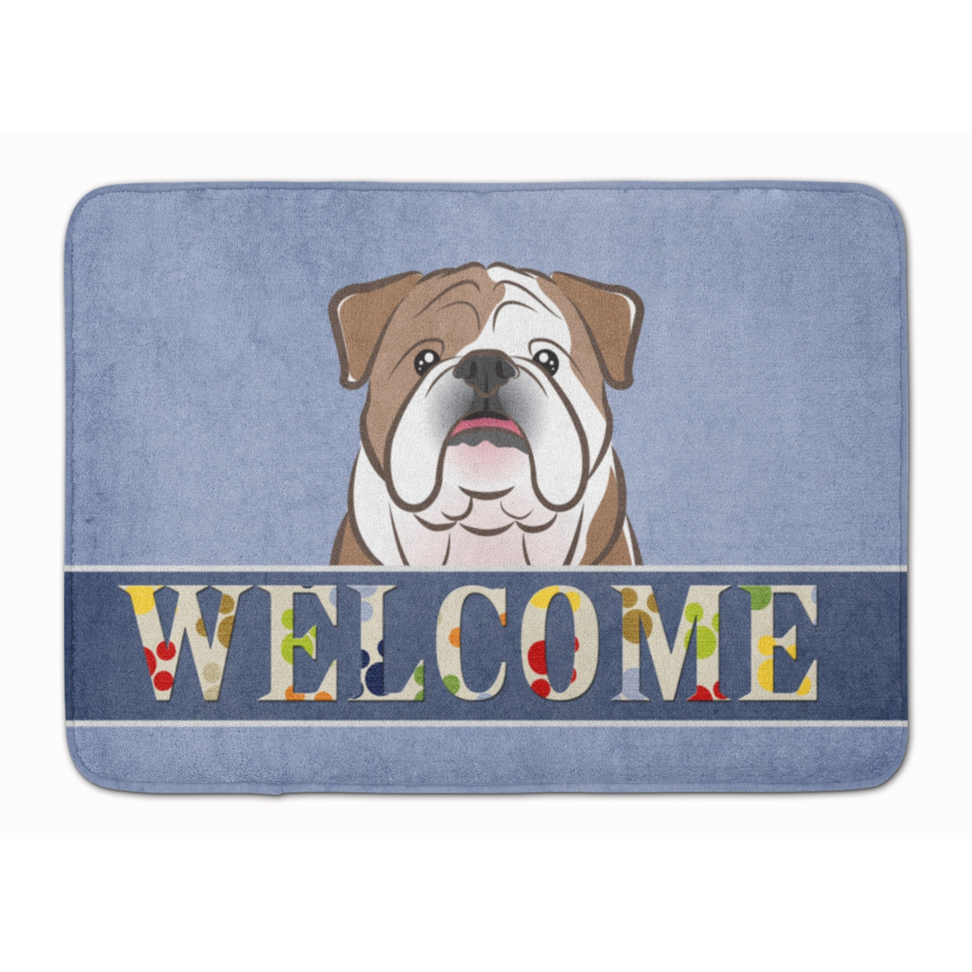 &quotCaroline's Treasures English Bulldog Welcome Floor Mat, 19"" x 27"", Multicolor"