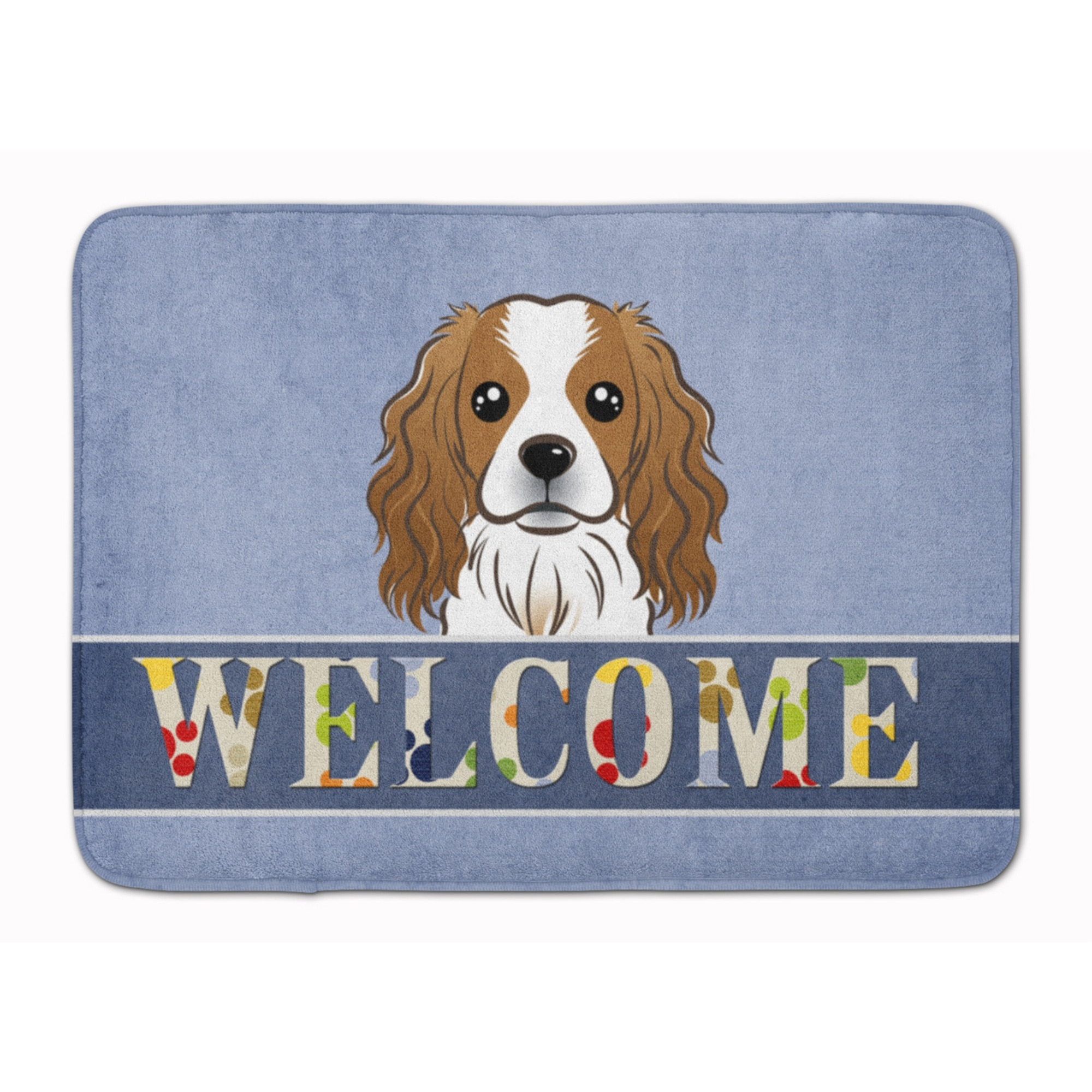 &quotCaroline's Treasures Cavalier Spaniel Welcome Floor Mat, 19"" x 27"", Multicolor"