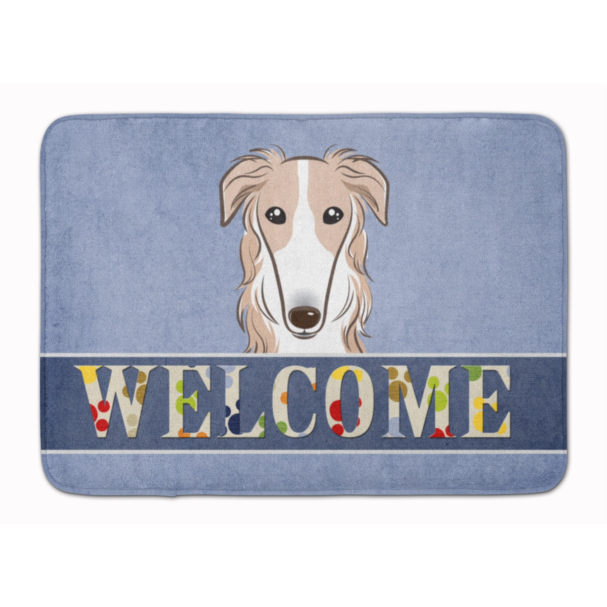 &quotCaroline's Treasures Borzoi Welcome Floor Mat, 19"" x 27"", Multicolor"