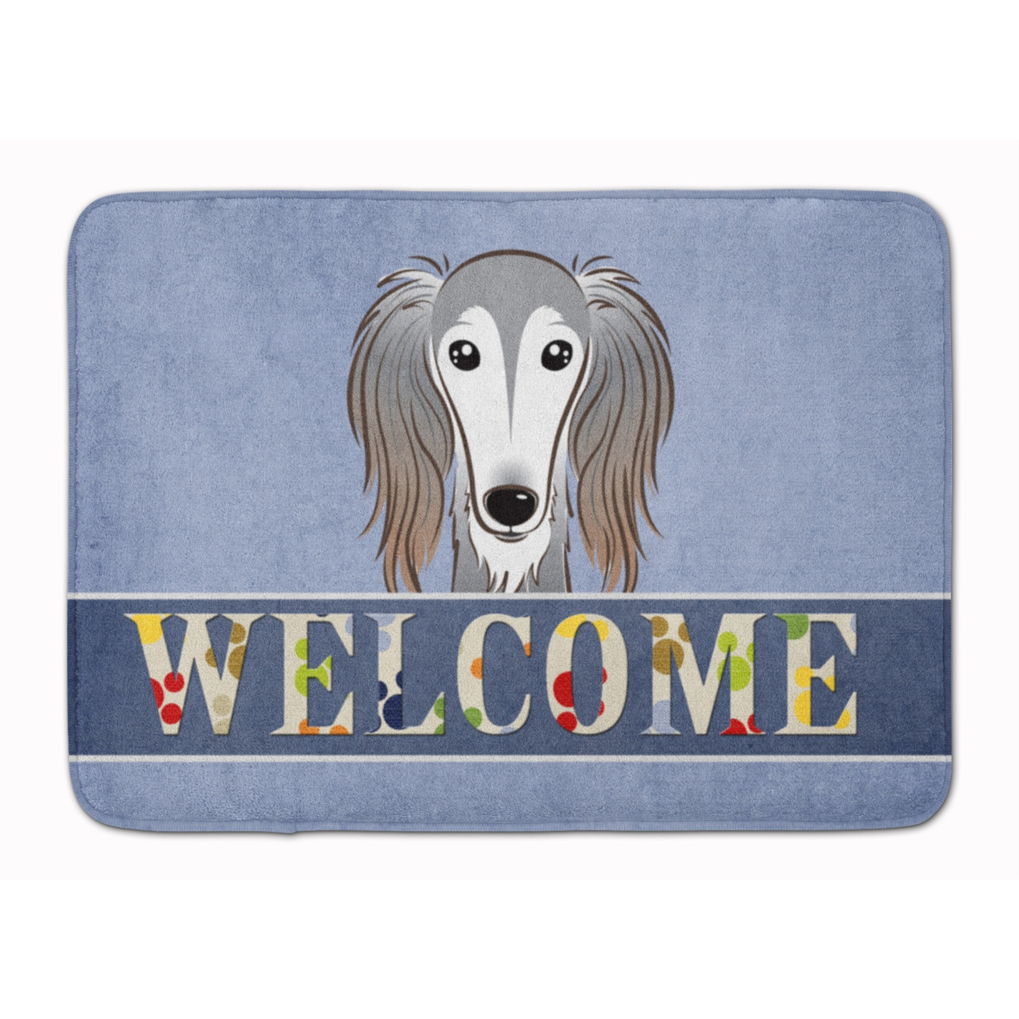 &quotCaroline's Treasures Saluki Welcome Floor Mat, 19"" x 27"", Multicolor"