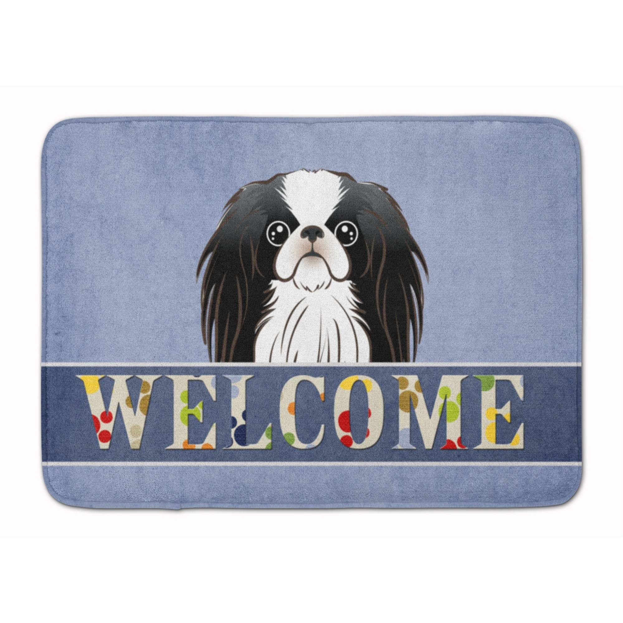&quotCaroline's Treasures Japanese Chin Welcome Floor Mat, 19"" x 27"", Multicolor"