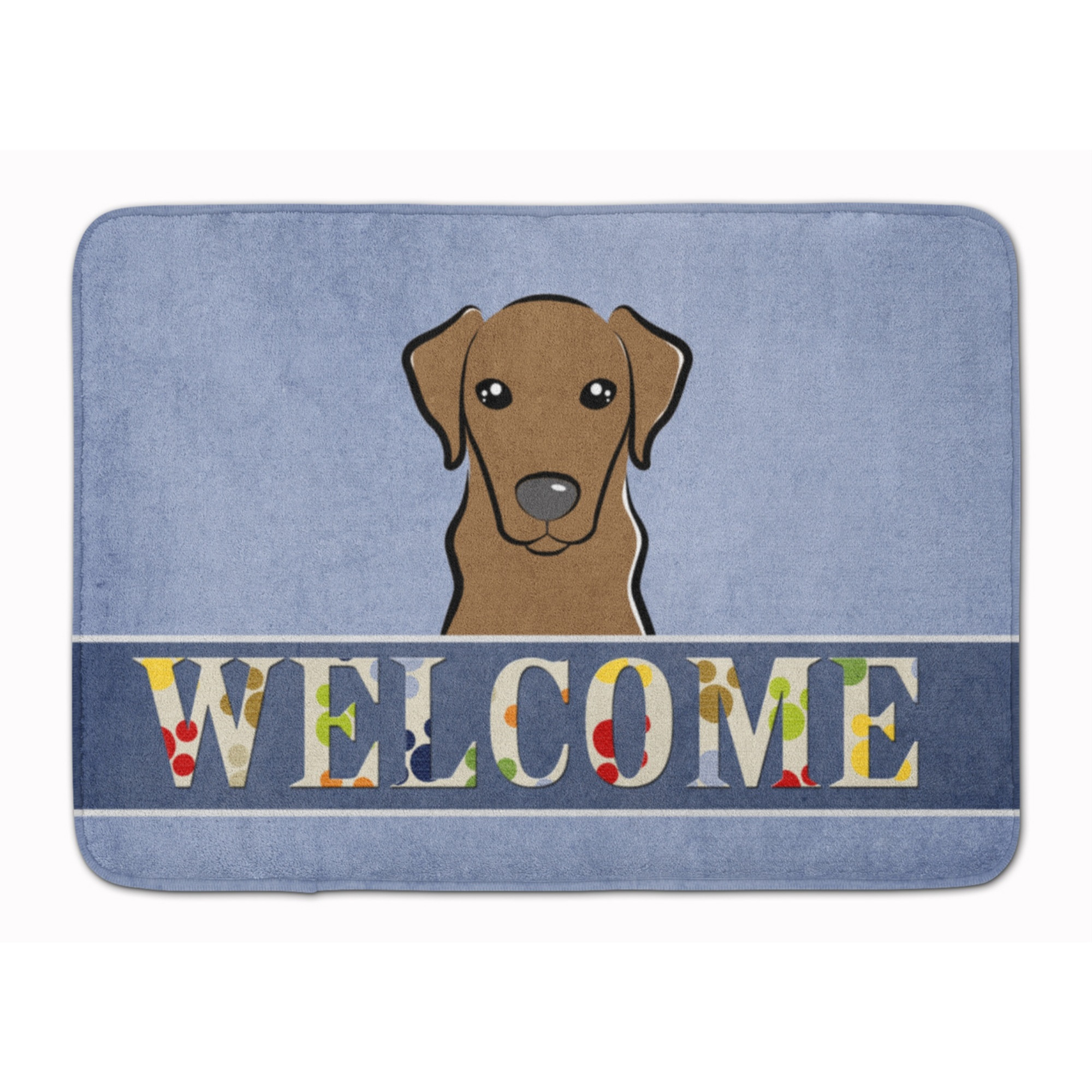 &quotCaroline's Treasures Chocolate Labrador Welcome Floor Mat, 19"" x 27"", Multicolor"