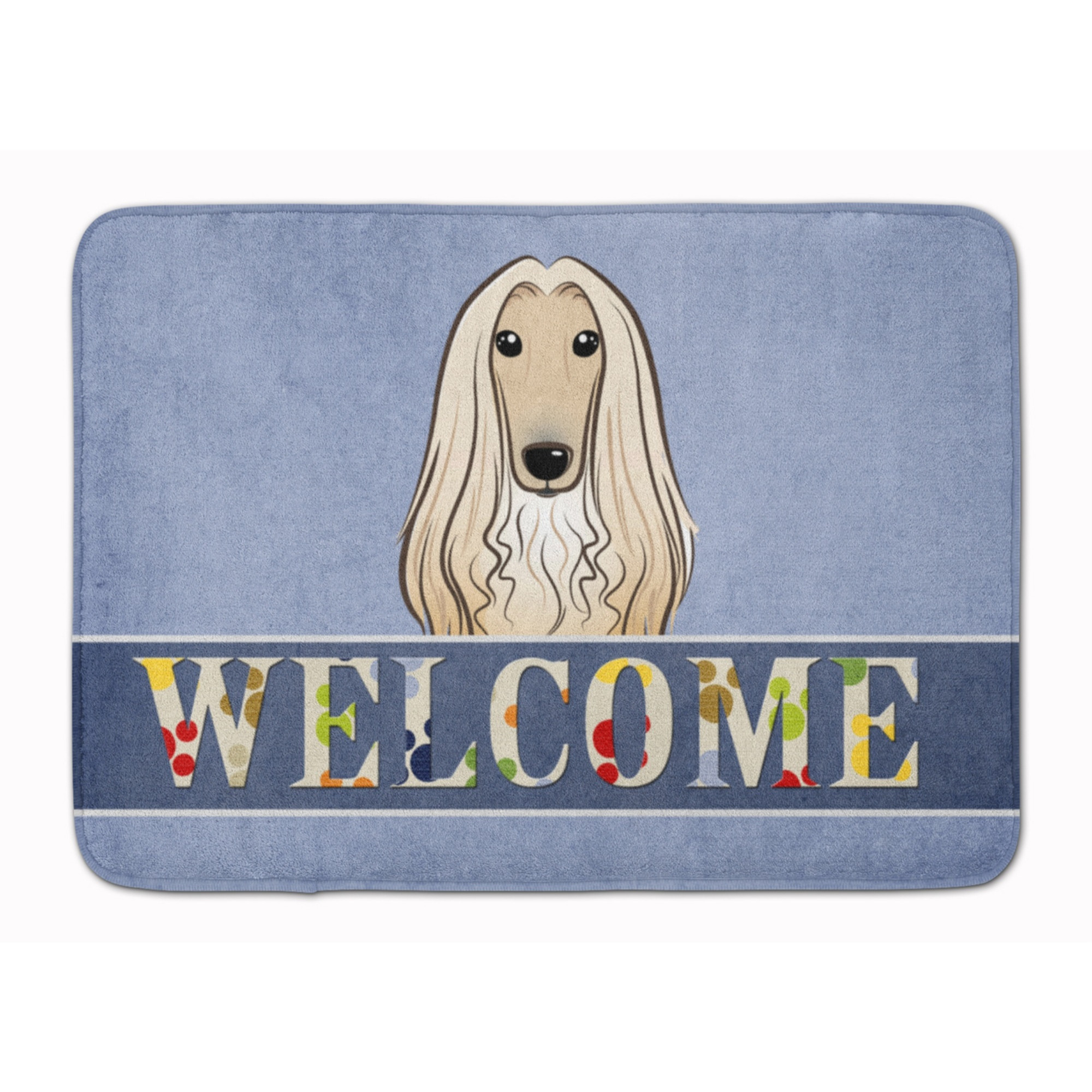 &quotCaroline's Treasures Afghan Hound Welcome Floor Mat, 19"" x 27"", Multicolor"