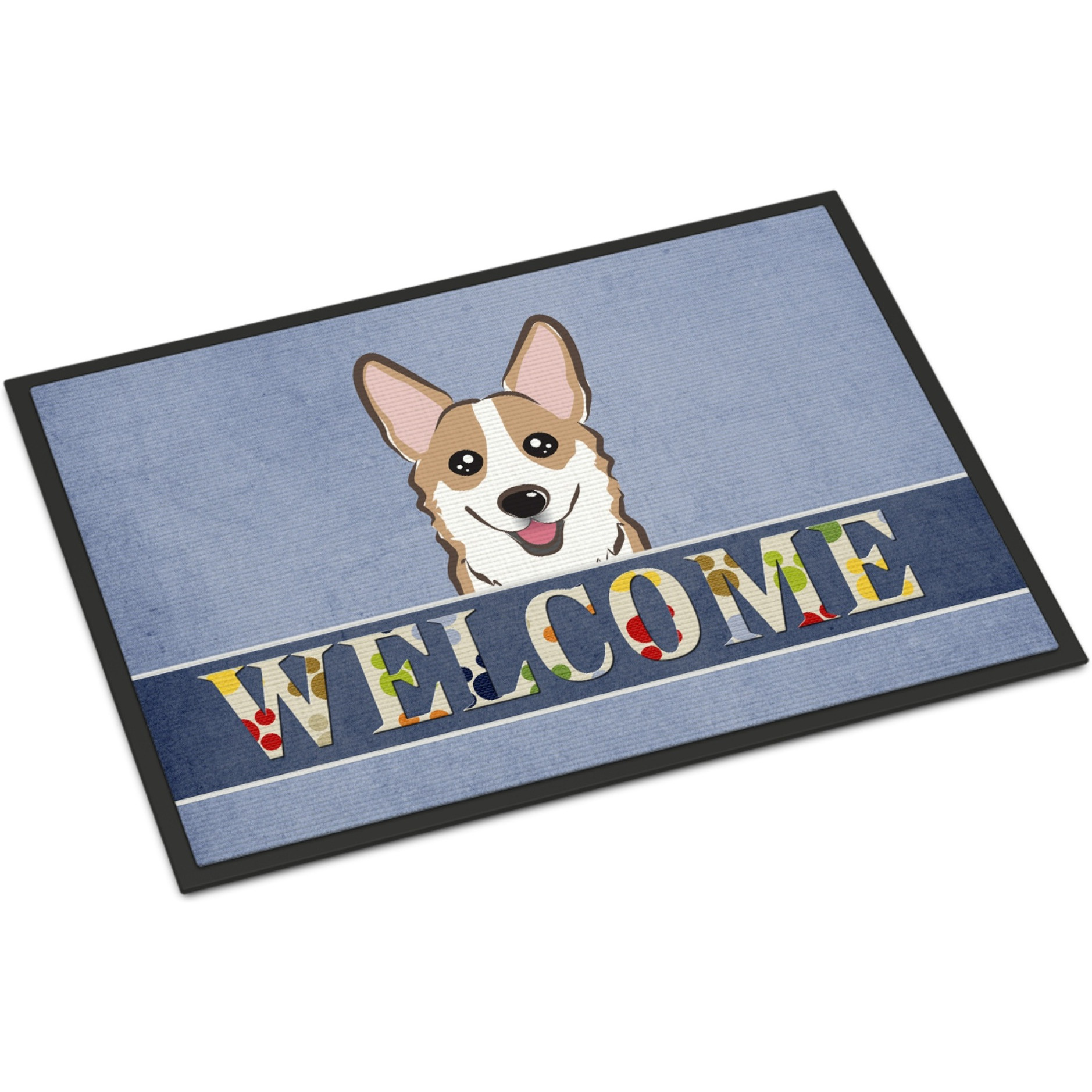 &quotCaroline's Treasures BB1439JMAT Sable Corgi Welcome Indoor or Outdoor Mat, 24 x 36"", Multicolor"
