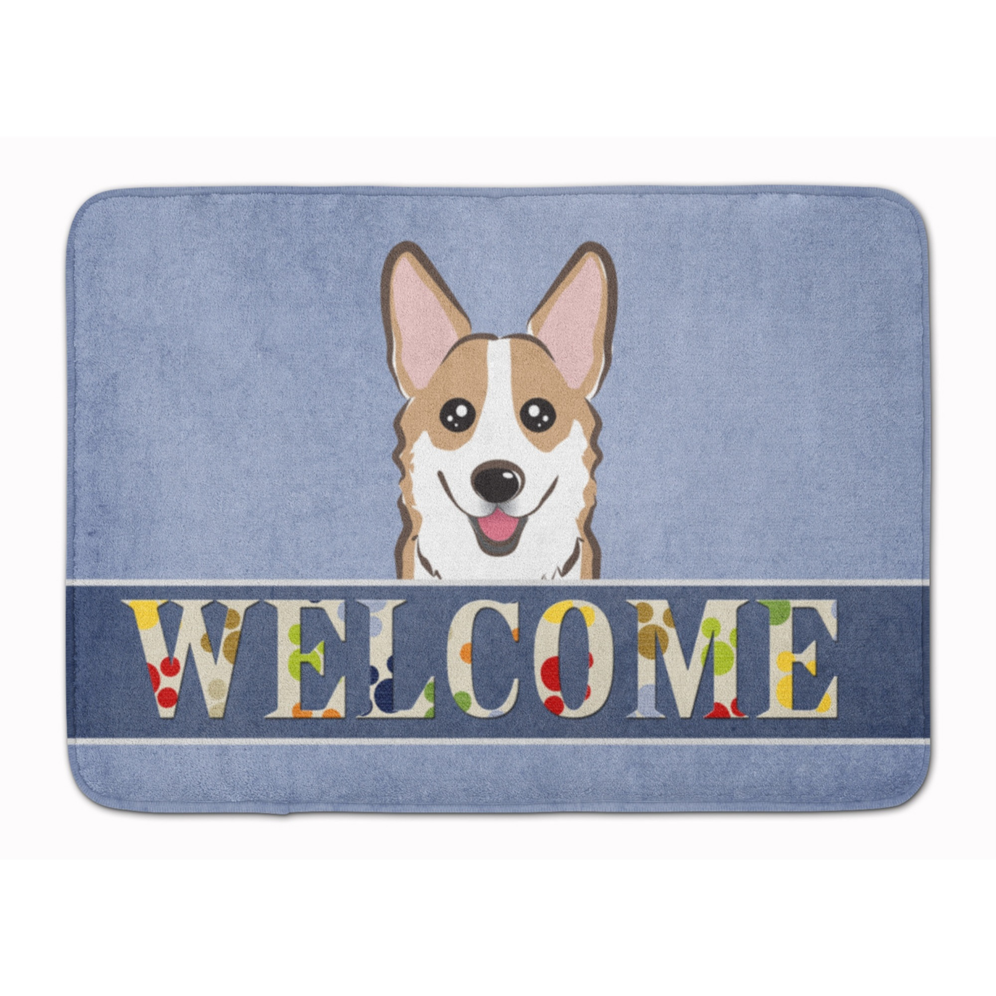 &quotCaroline's Treasures Sable Corgi Welcome Floor Mat, 19"" x 27"", Multicolor"