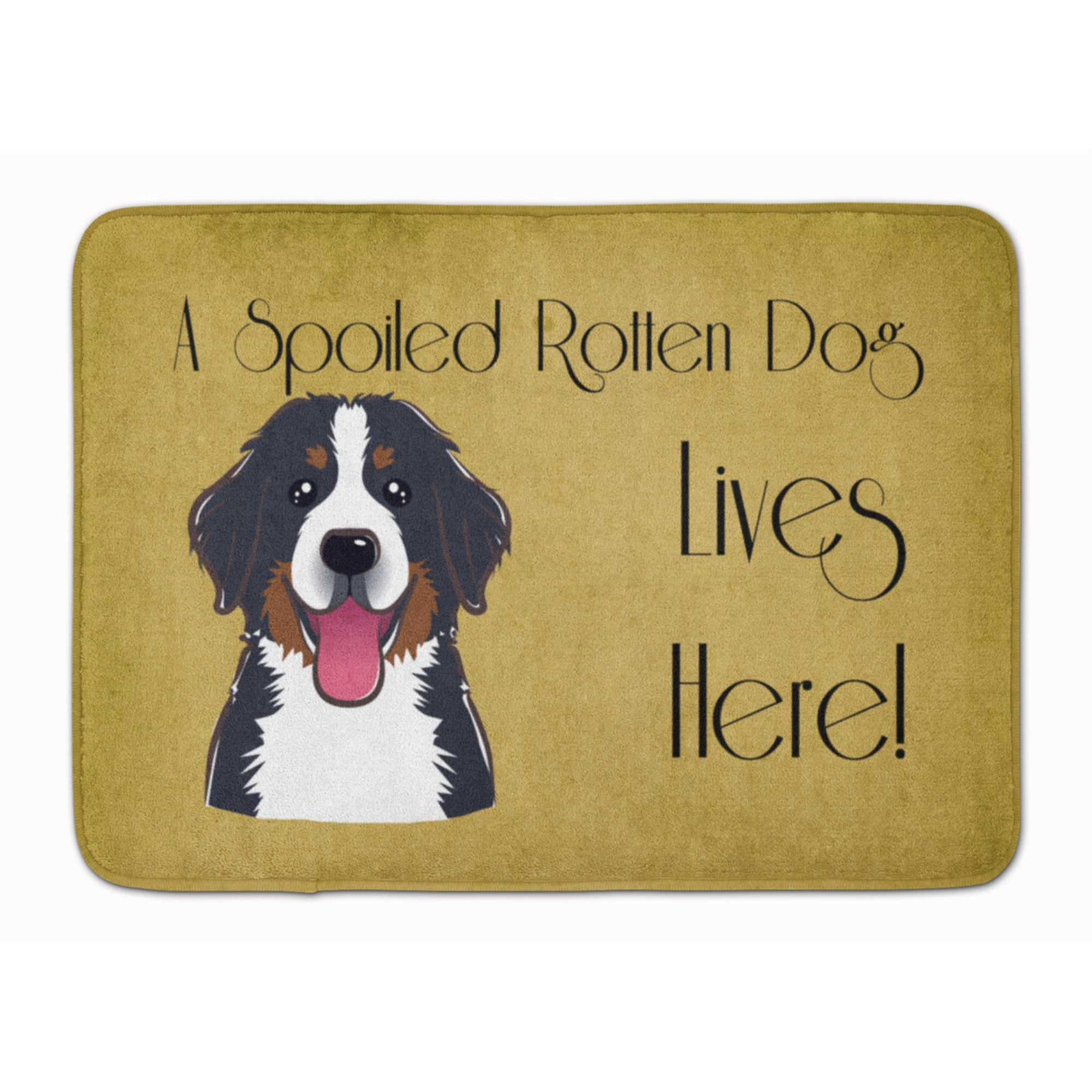 &quotCaroline's Treasures Bernese Mountain Spoiled Dog, 19"" x 27"", Multicolor"