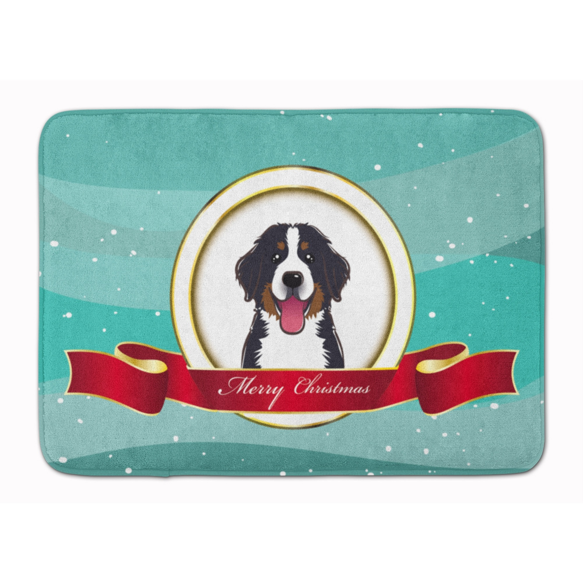 &quotCaroline's Treasures Bernese Mountain Dog Merry Christmas Floor Mat, 19"" x 27"", Multicolor"