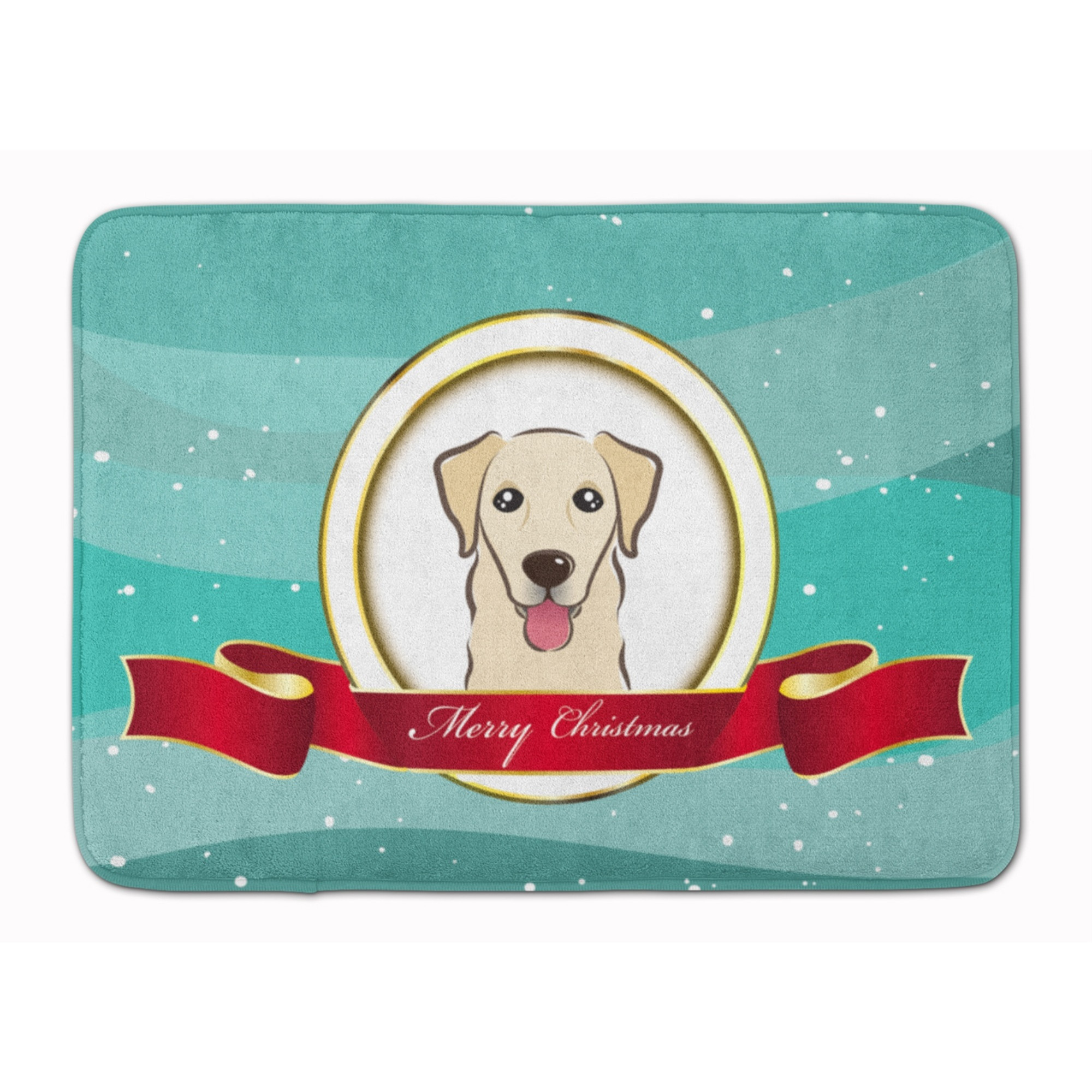 &quotCaroline's Treasures Golden Retriever Merry Christmas Floor Mat, 19"" x 27"", Multicolor"