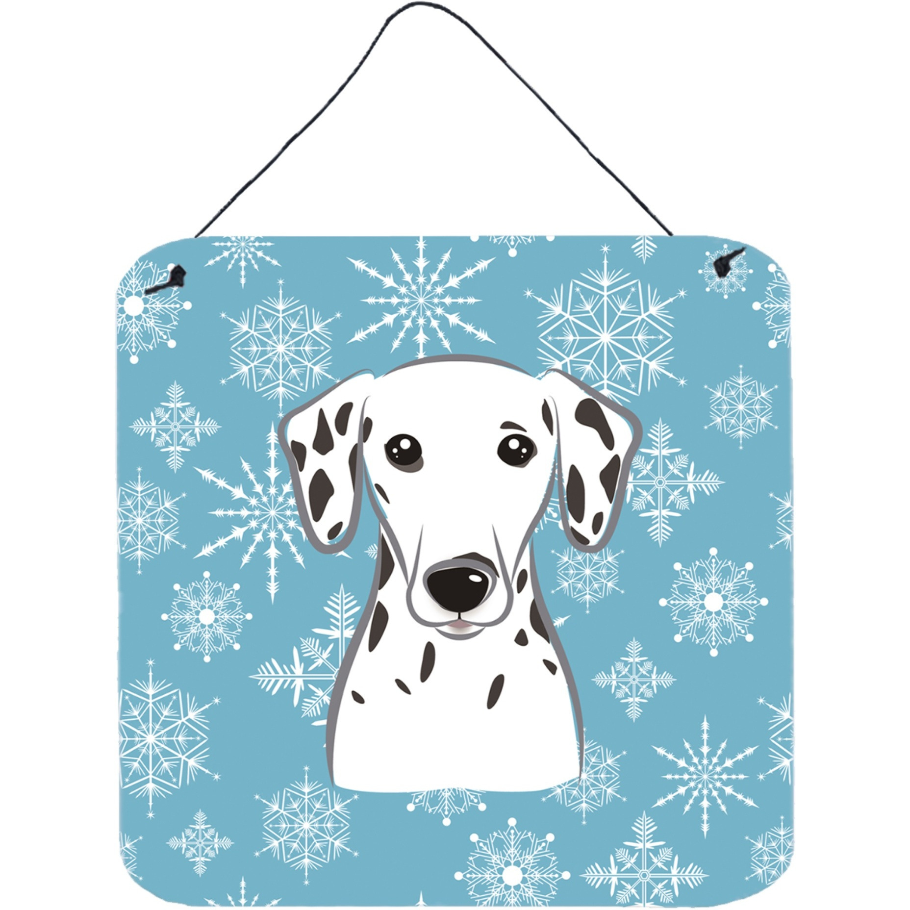 &quotCaroline's Treasures Snowflake Dalmatian Wall or Door Hanging Prints BB1644DS66, 6HX6W, Multicolor"