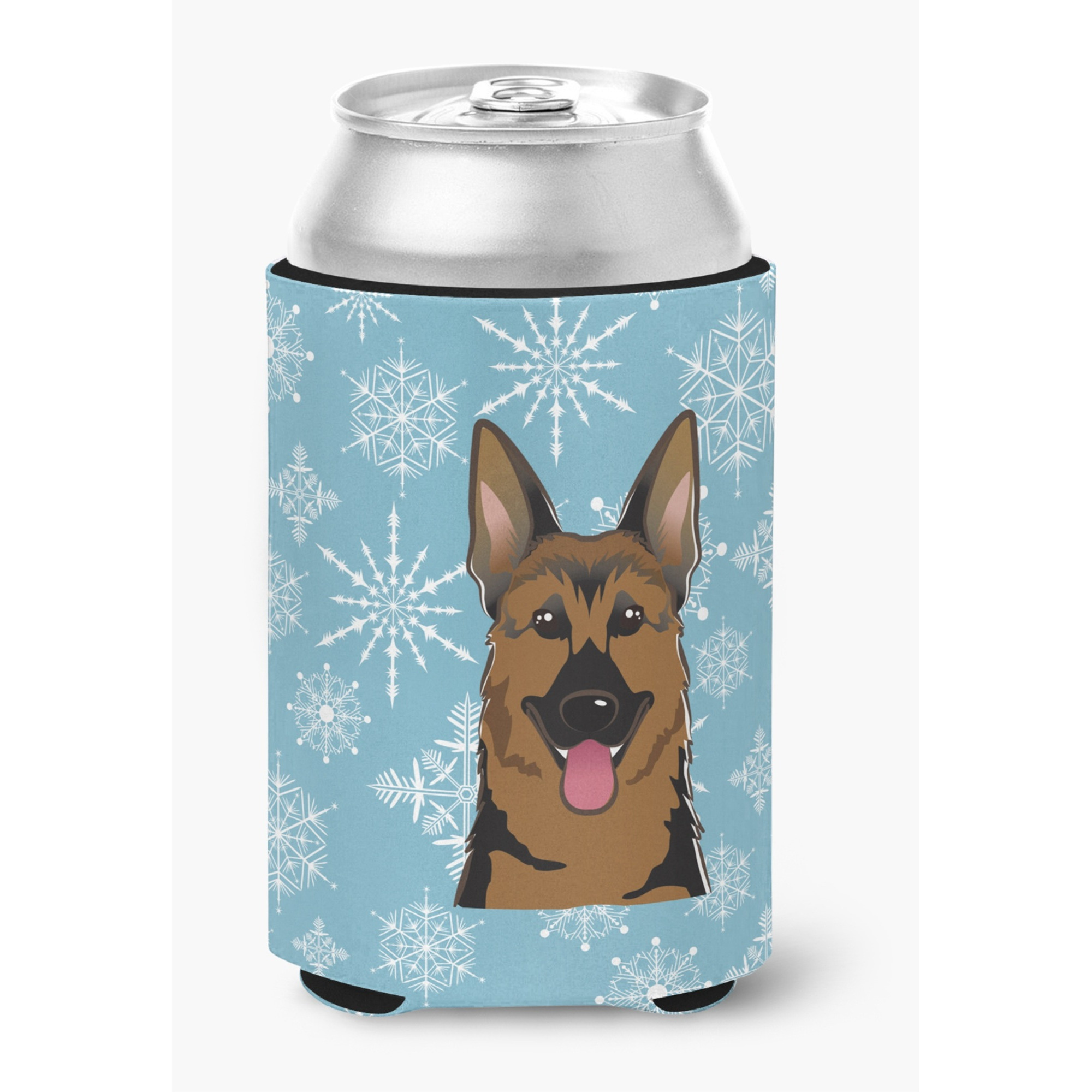 &quotCaroline's Treasures Snowflake German Shepherd Can/Bottle Hugger, Multicolor"