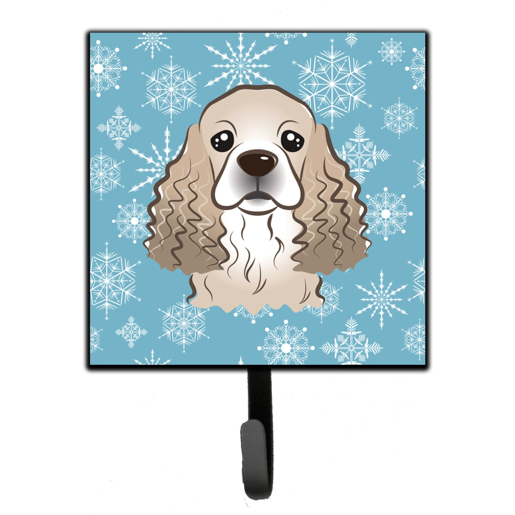 &quotCaroline's Treasures BB1650SH4 Snowflake Cocker Spaniel Leash or Key Holder, Small, Multicolor"
