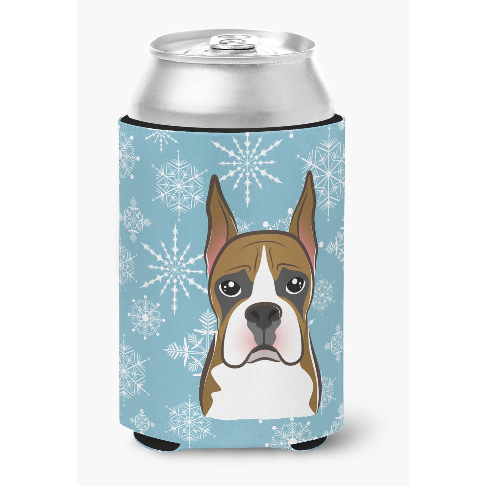 &quotCaroline's Treasures Snowflake Boxer Can/Bottle Hugger, Multicolor"