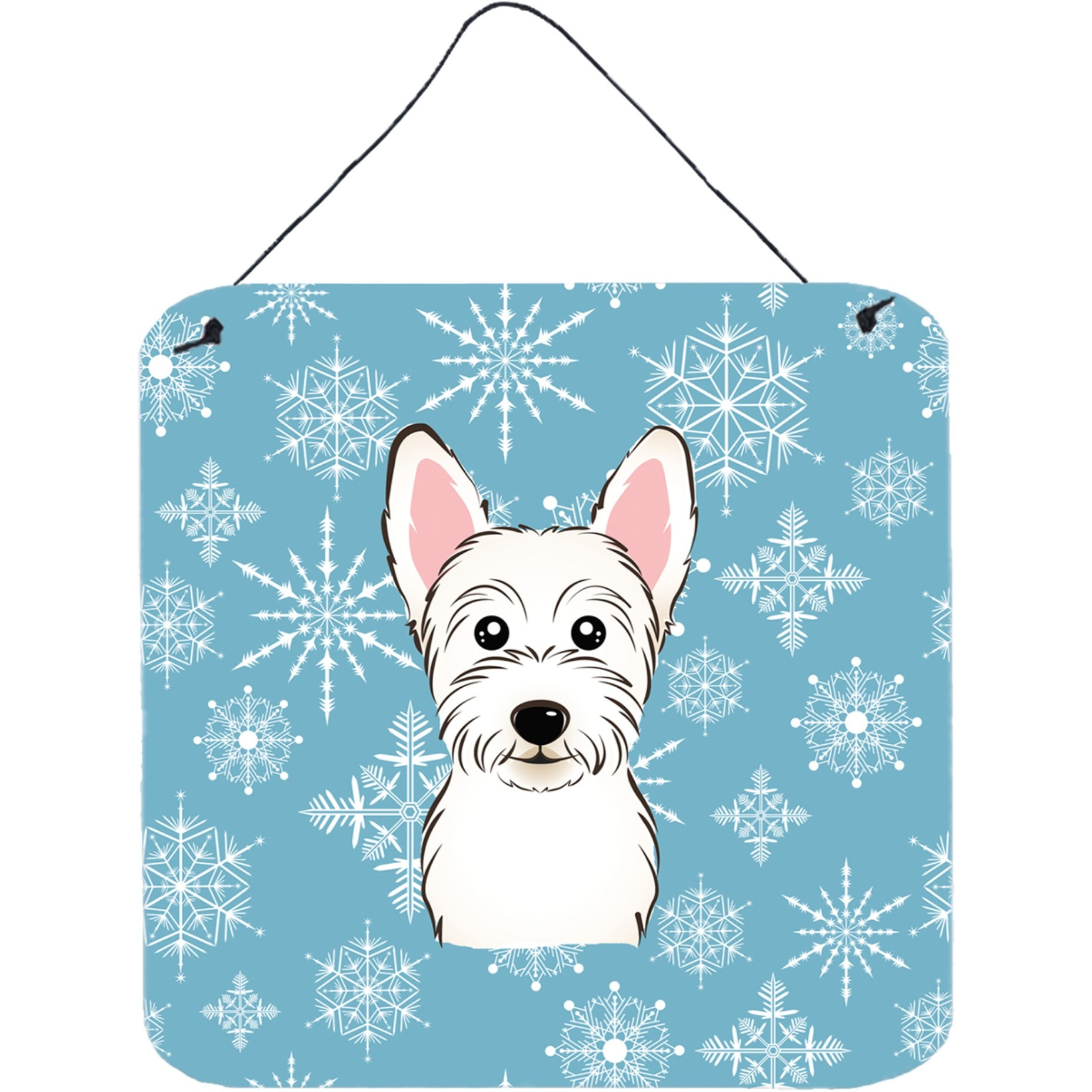 &quotCaroline's Treasures Snowflake Westie Wall or Door Hanging Prints BB1660DS66, 6HX6W, Multicolor"