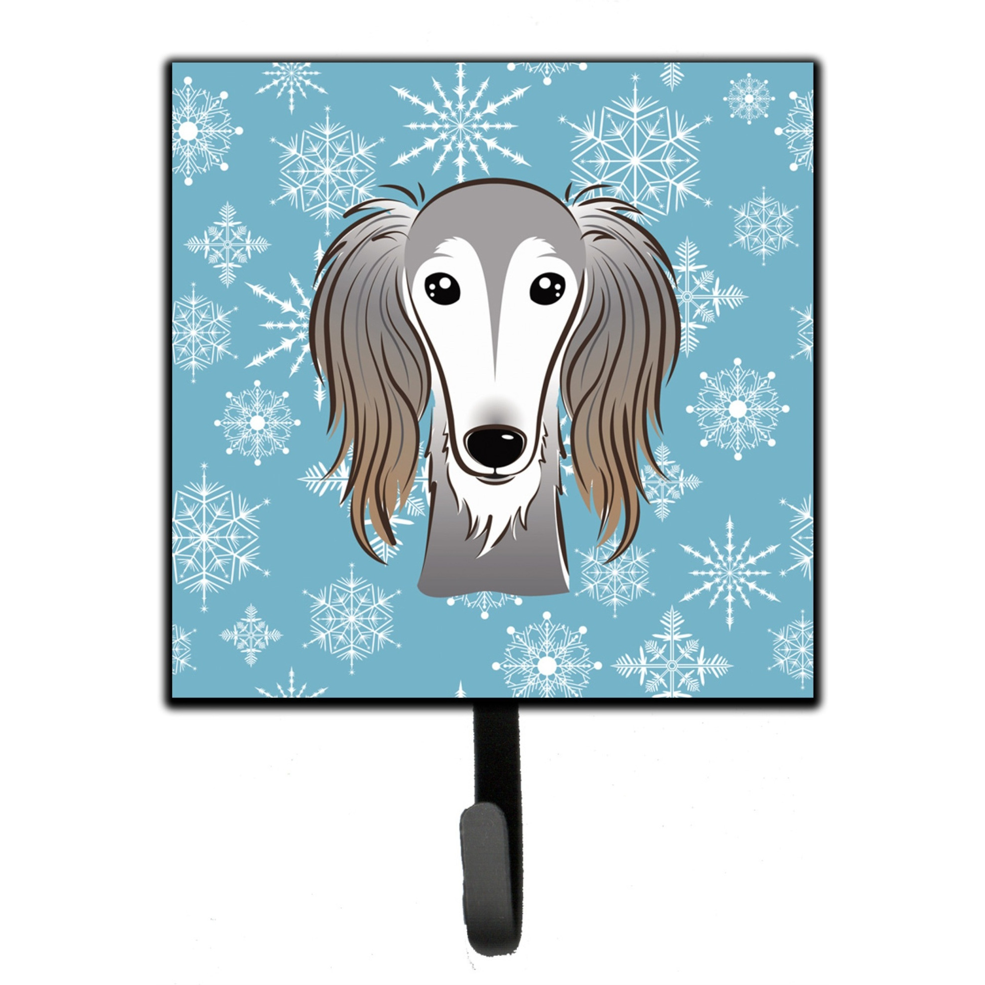 &quotCaroline's Treasures BB1663SH4 Snowflake Saluki Leash or Key Holder, Small, Multicolor"