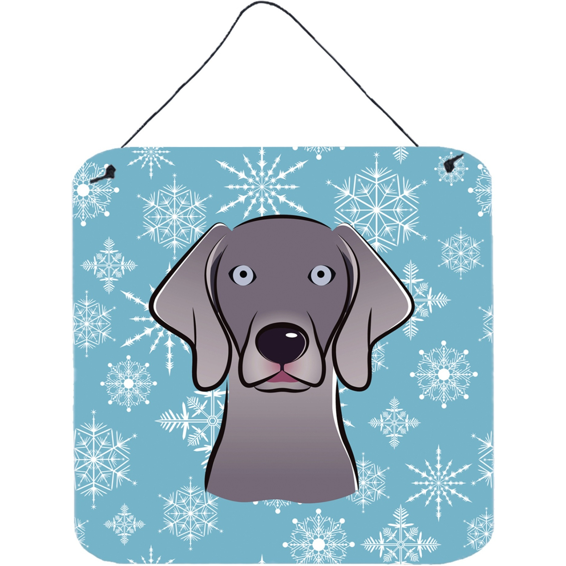 &quotCaroline's Treasures Snowflake Weimaraner Wall or Door Hanging Prints BB1665DS66, 6HX6W, Multicolor"