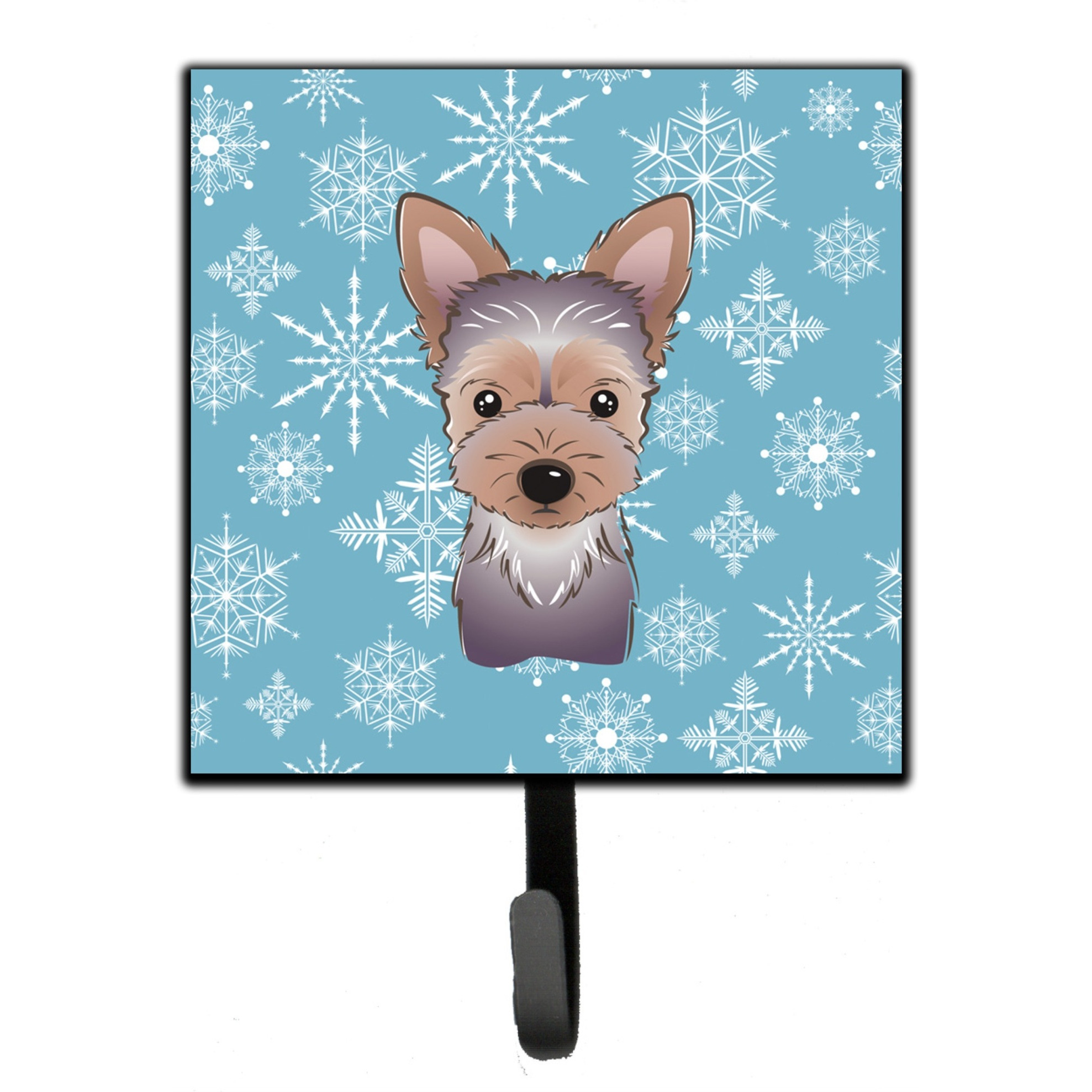 &quotCaroline's Treasures BB1666SH4 Snowflake Yorkie Puppy Leash or Key Holder, Small, Multicolor"