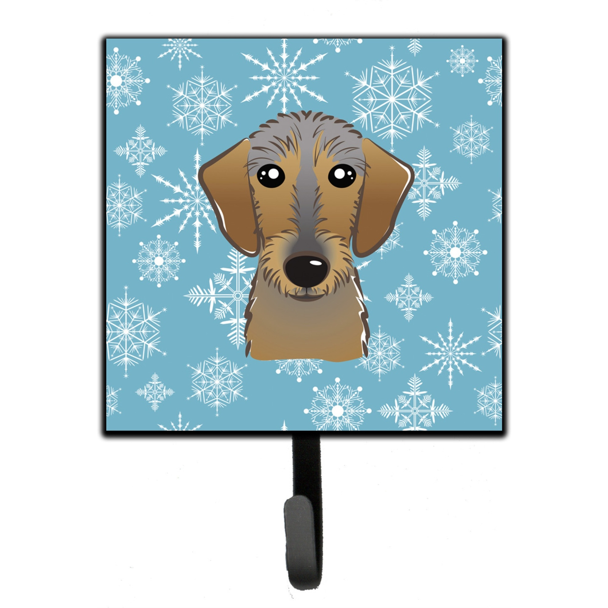 &quotCaroline's Treasures BB1667SH4 Snowflake Wirehaired Dachshund Leash or Key Holder, Small, Multicolor"