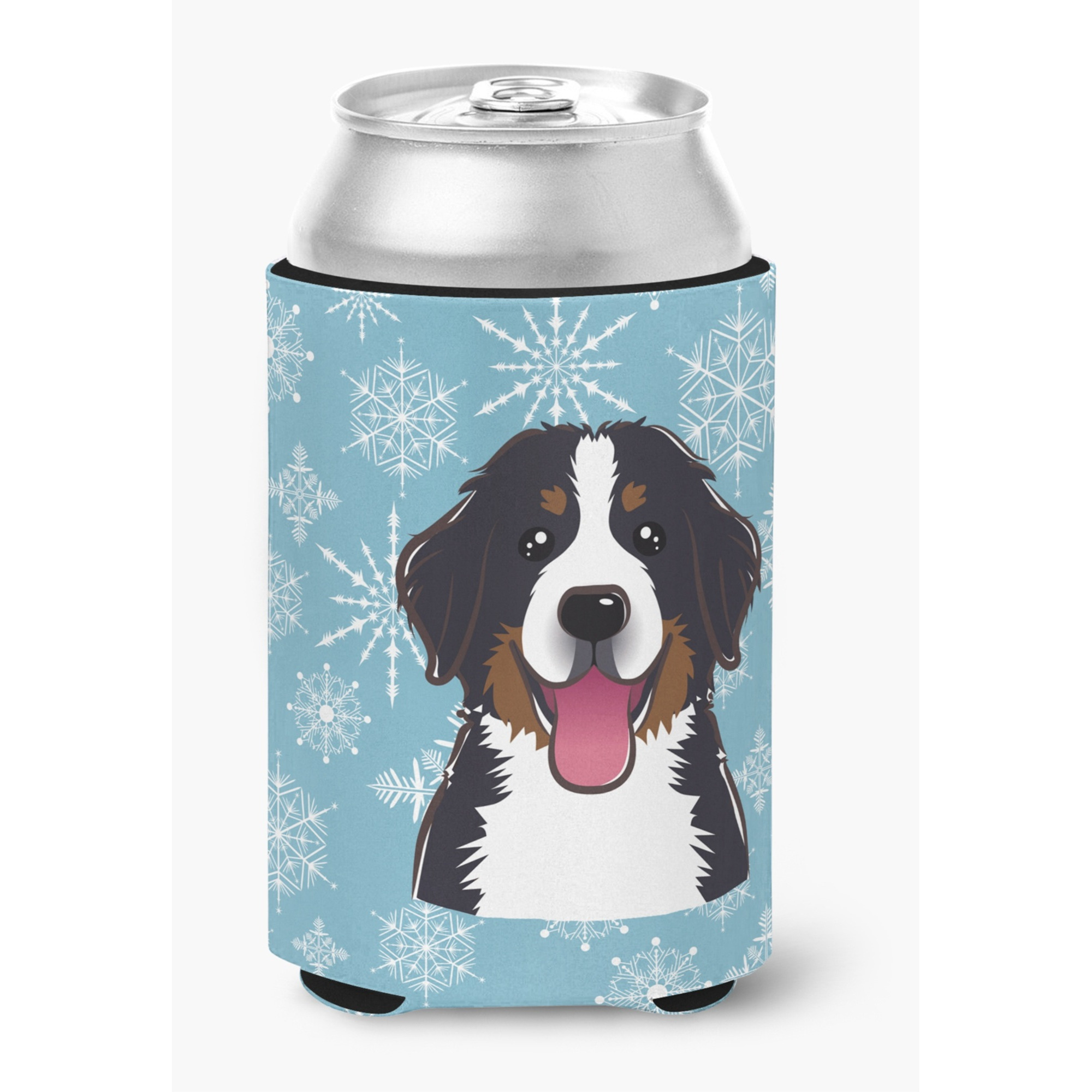 &quotCaroline's Treasures Snowflake Bernese Mountain Dog Can/Bottle Hugger, Multicolor"