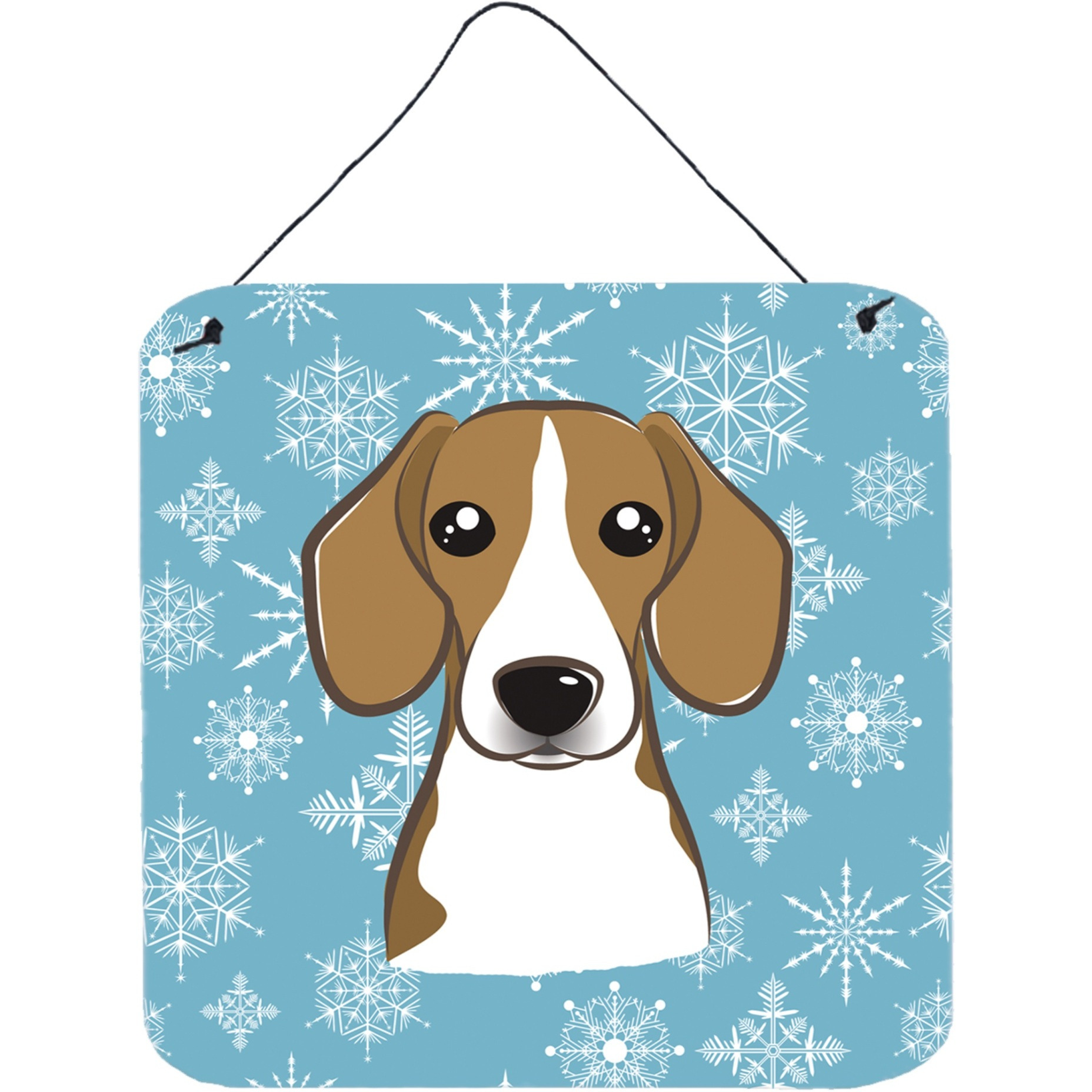 &quotCaroline's Treasures Snowflake Beagle Wall or Door Hanging Prints BB1673DS66, 6HX6W, Multicolor"